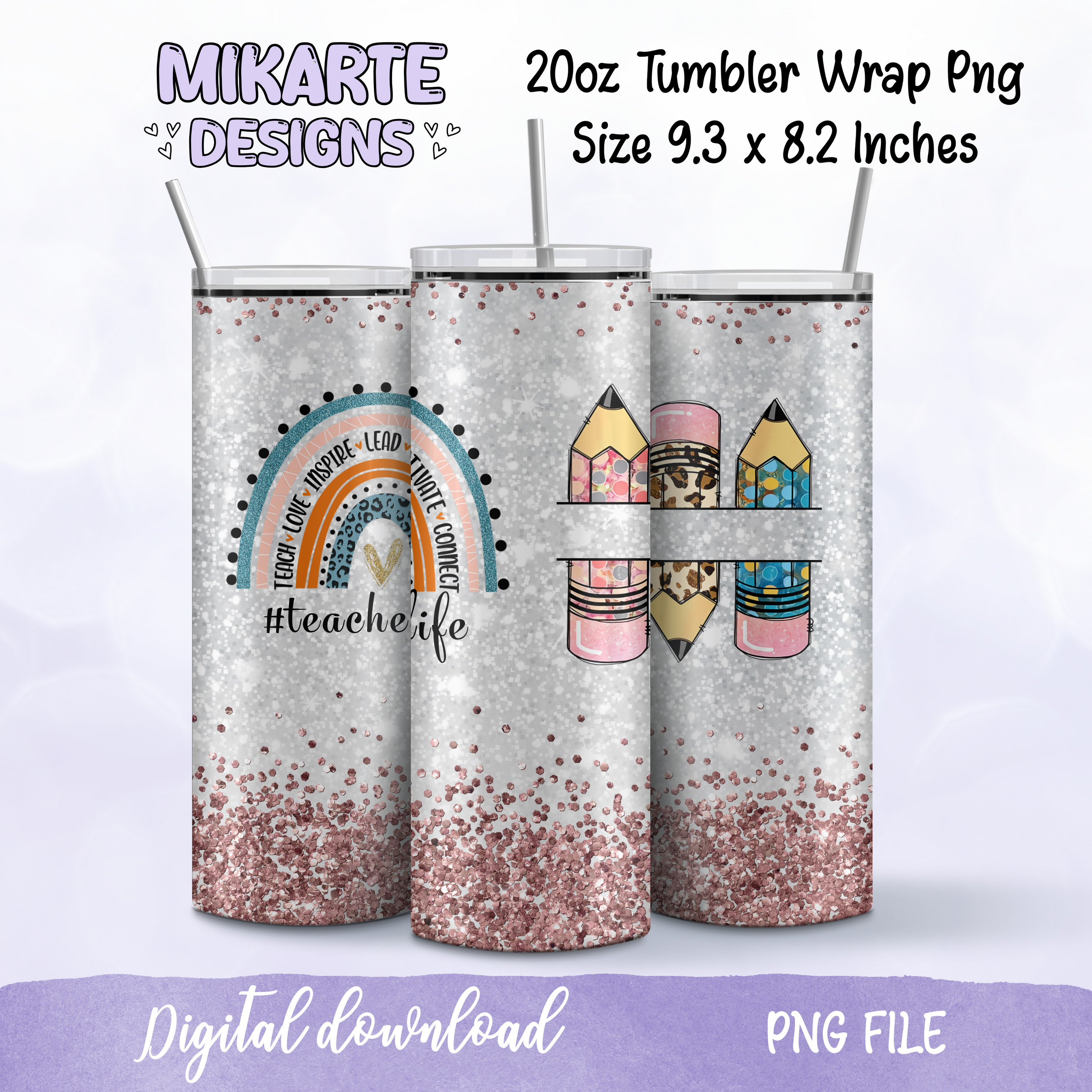 Maestra | Diseño Digital PNG para Vaso Térmico