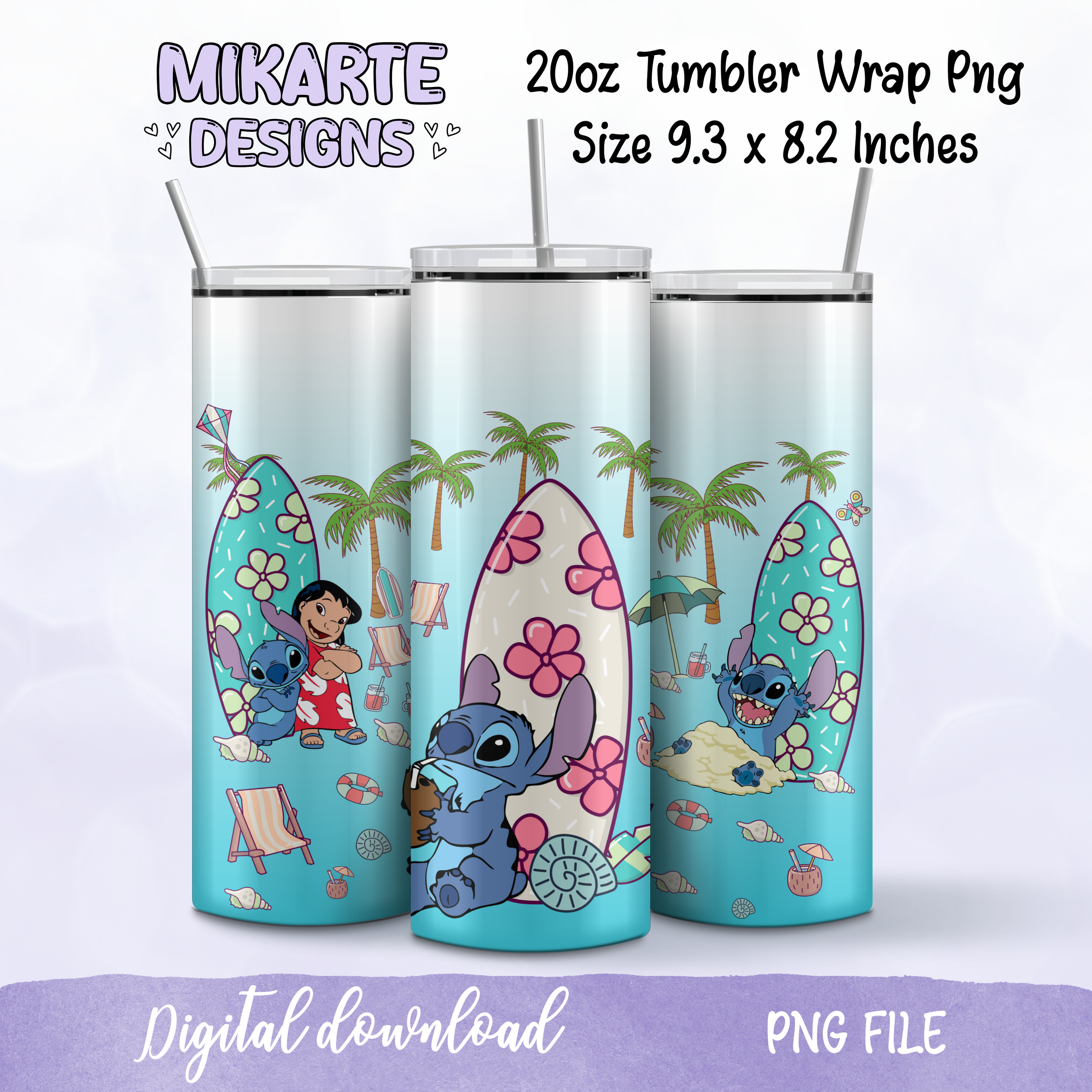 SL Verano | Diseño Digital PNG para Vaso