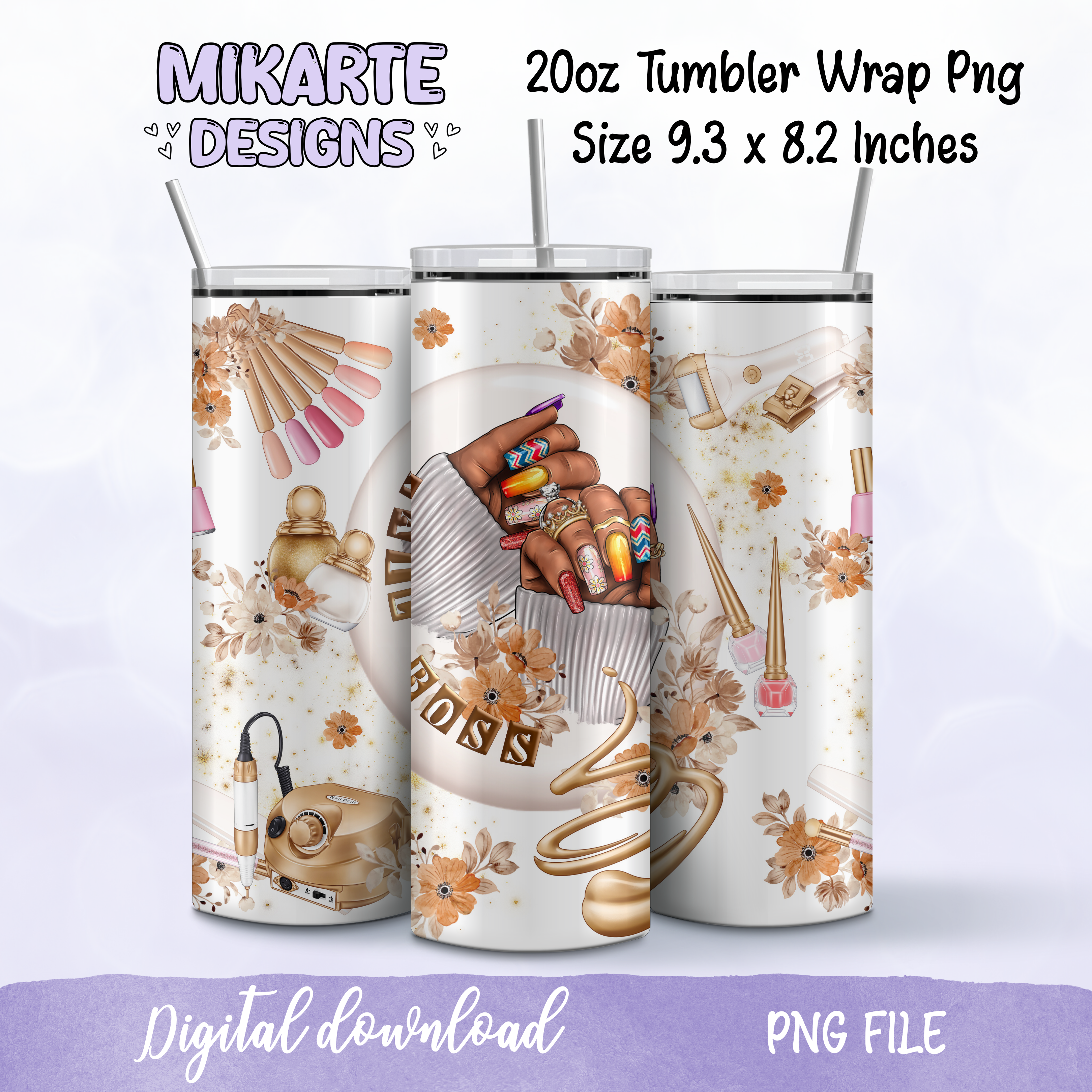 Nails Boss | Tumbler PNG Digital Design