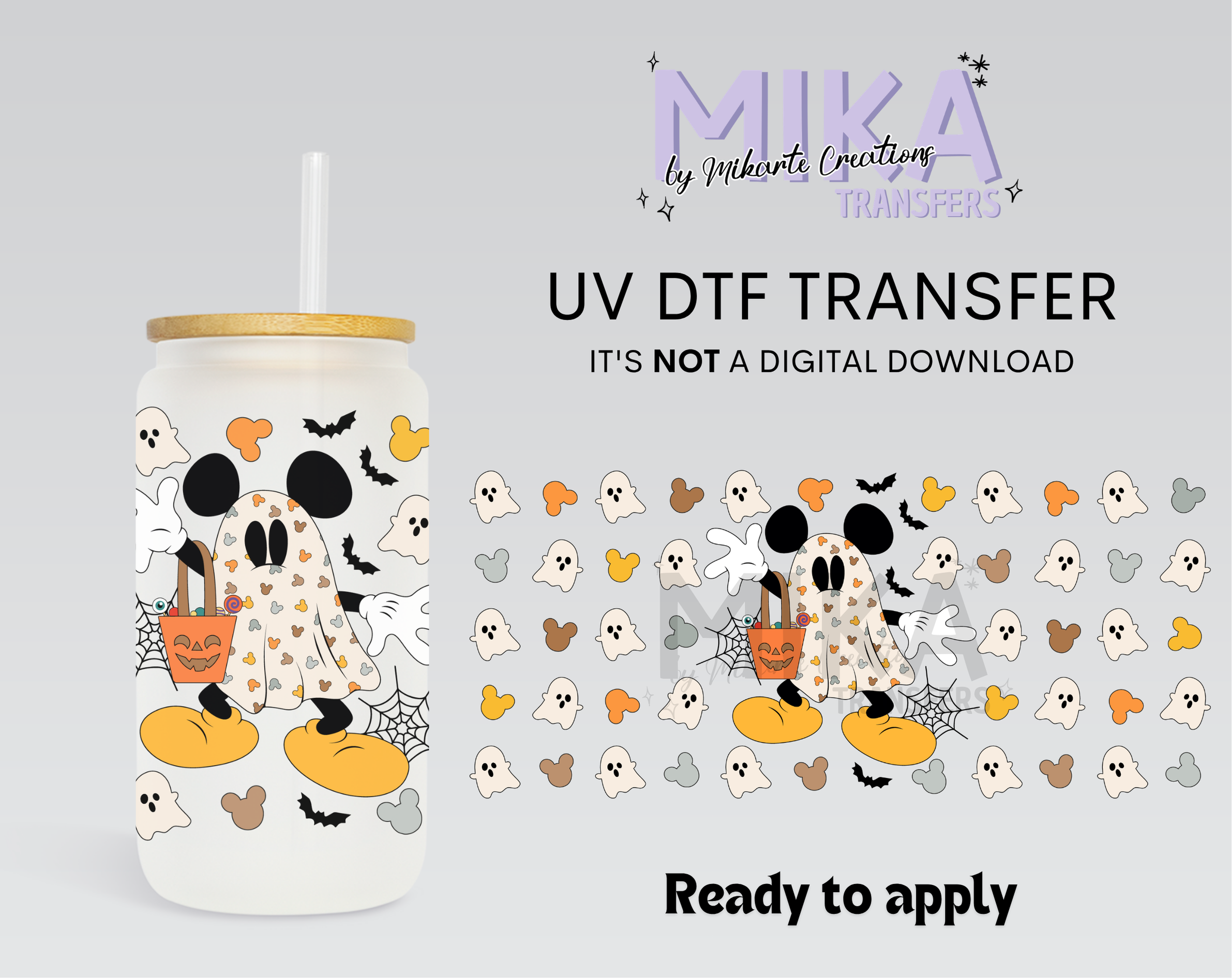 Boy Mouse Ghost | UV DTF