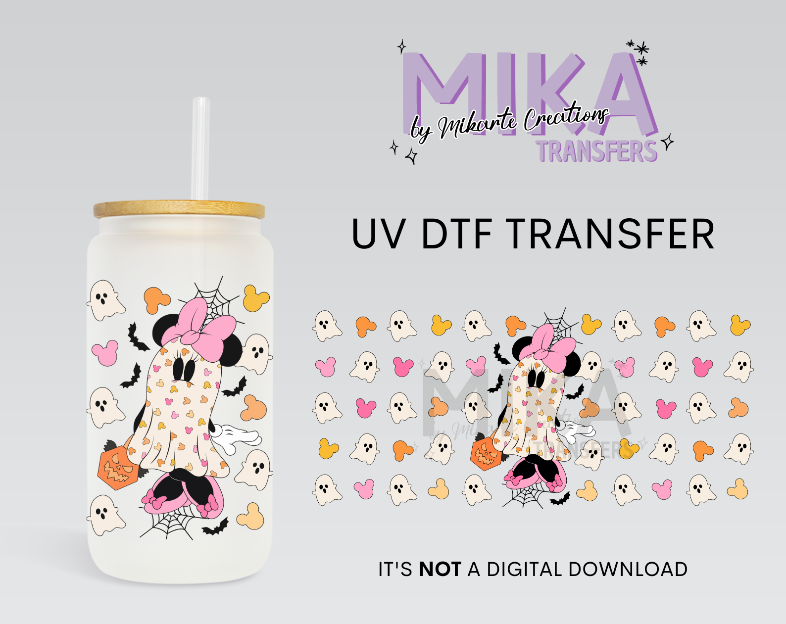 Girl Mouse Ghost | UV DTF Wrap