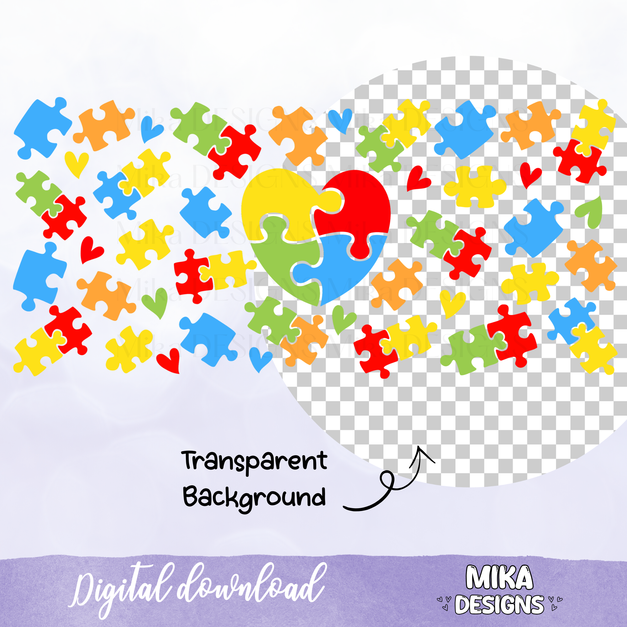 Austim | 16oz Glass Can PNG Digital Design