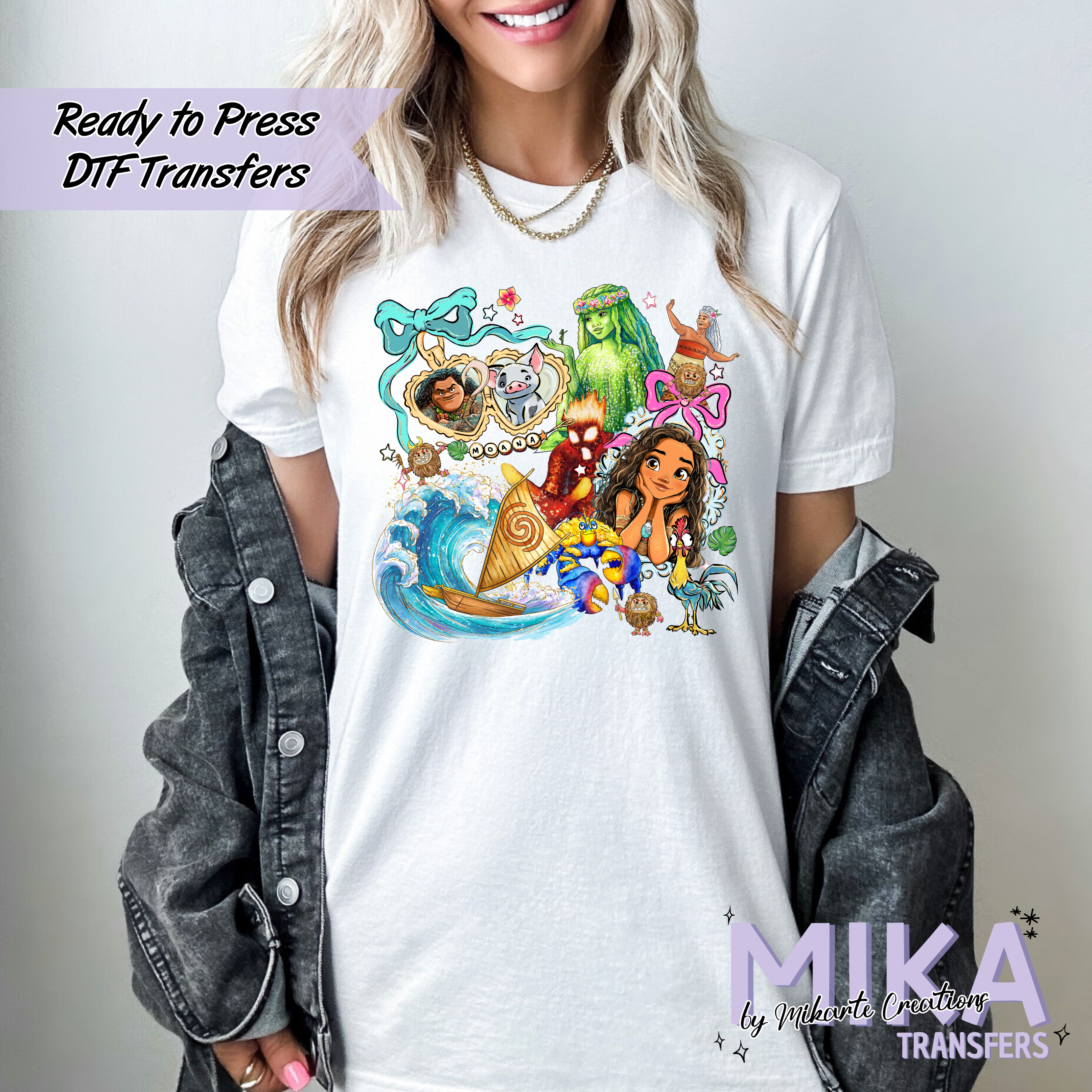 Moana locket | DTF Transfer