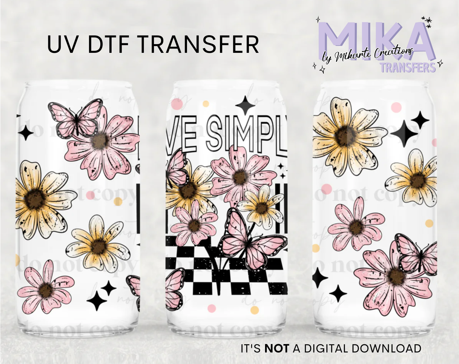 Live Simply | UV DTF