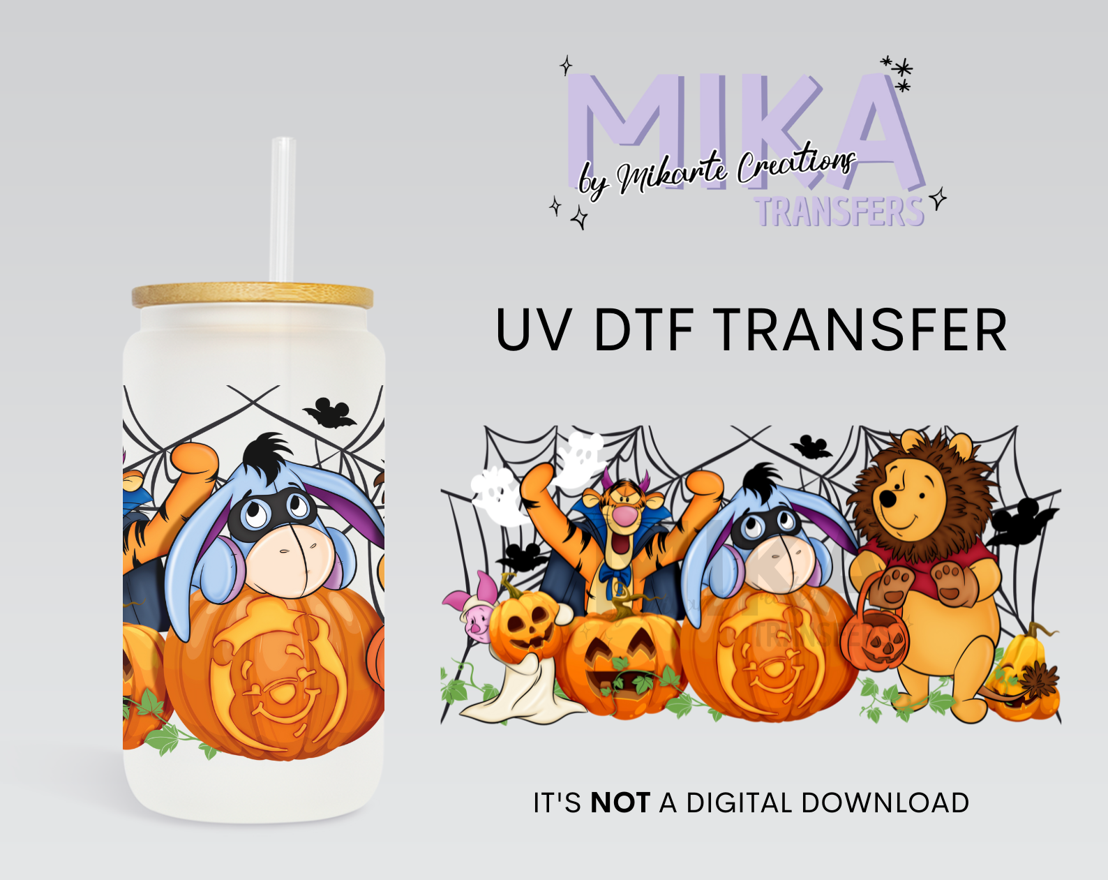 Bear & Friends Halloween | UV DTF Wrap