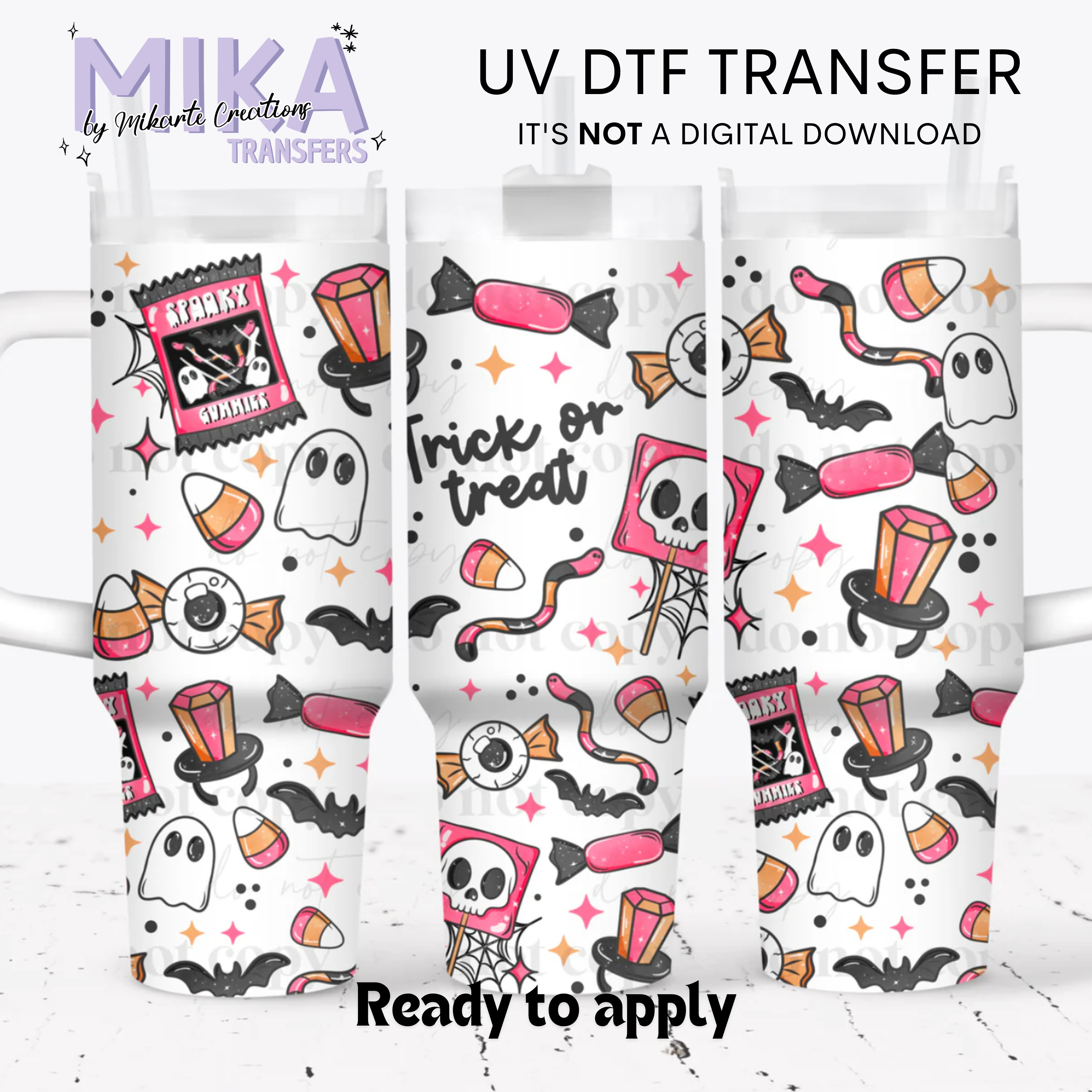 Trick ot Treat | UV DTF 40oz Tumber