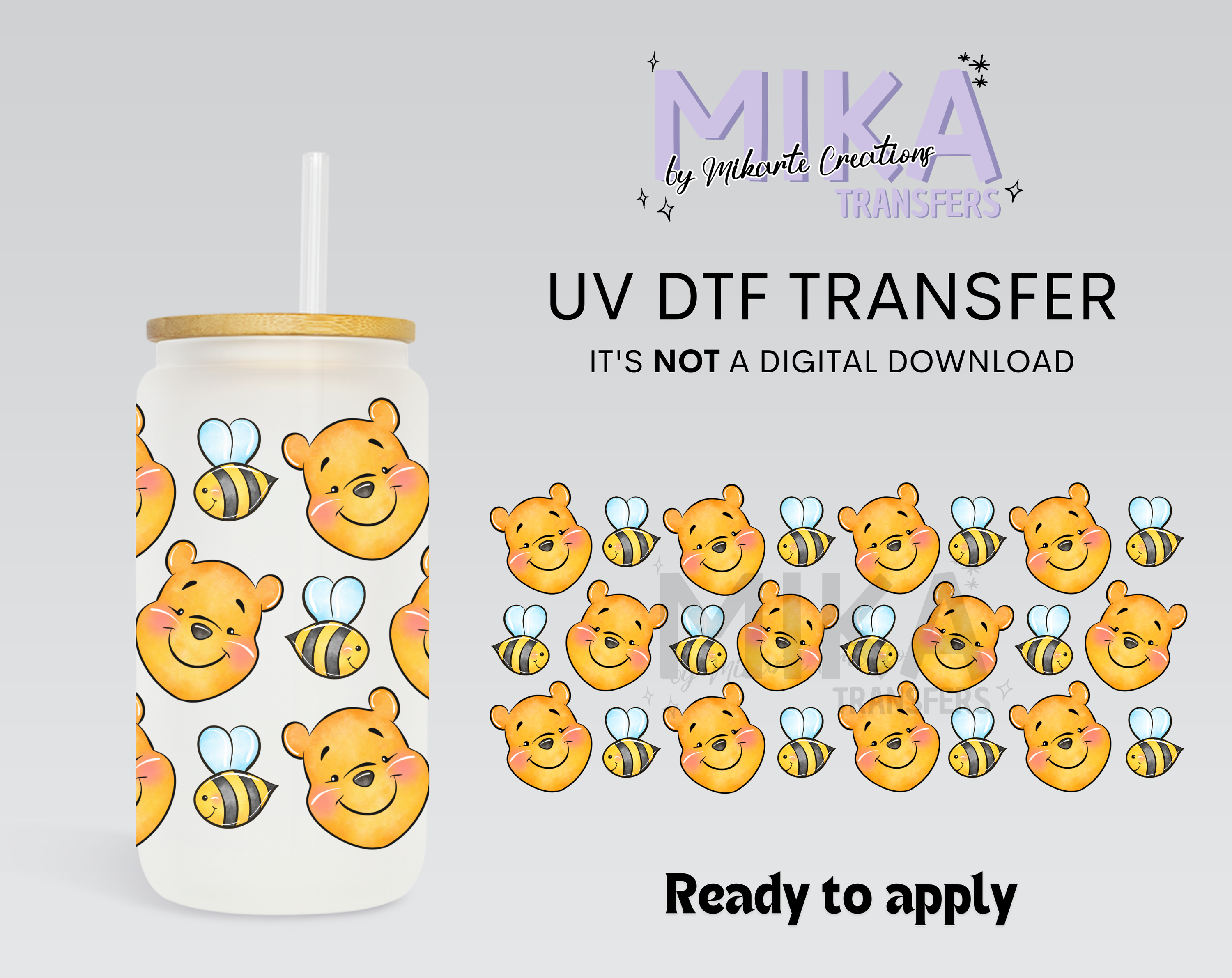 Bear face | UV DTF