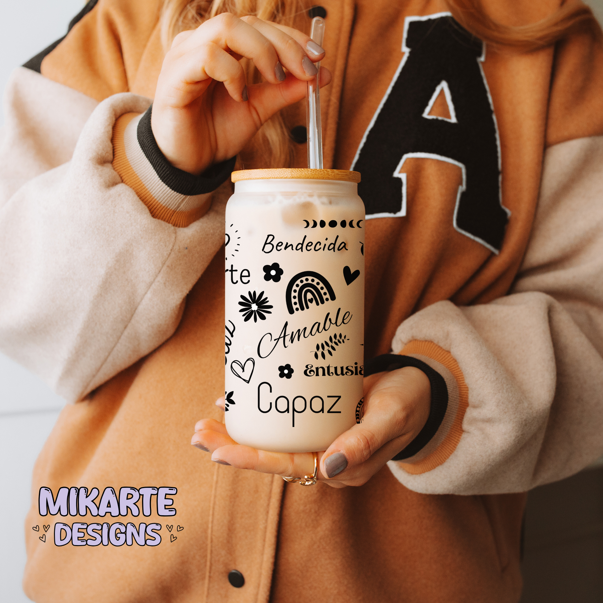 Inspiración | 16oz Glass Can PNG Digital Design