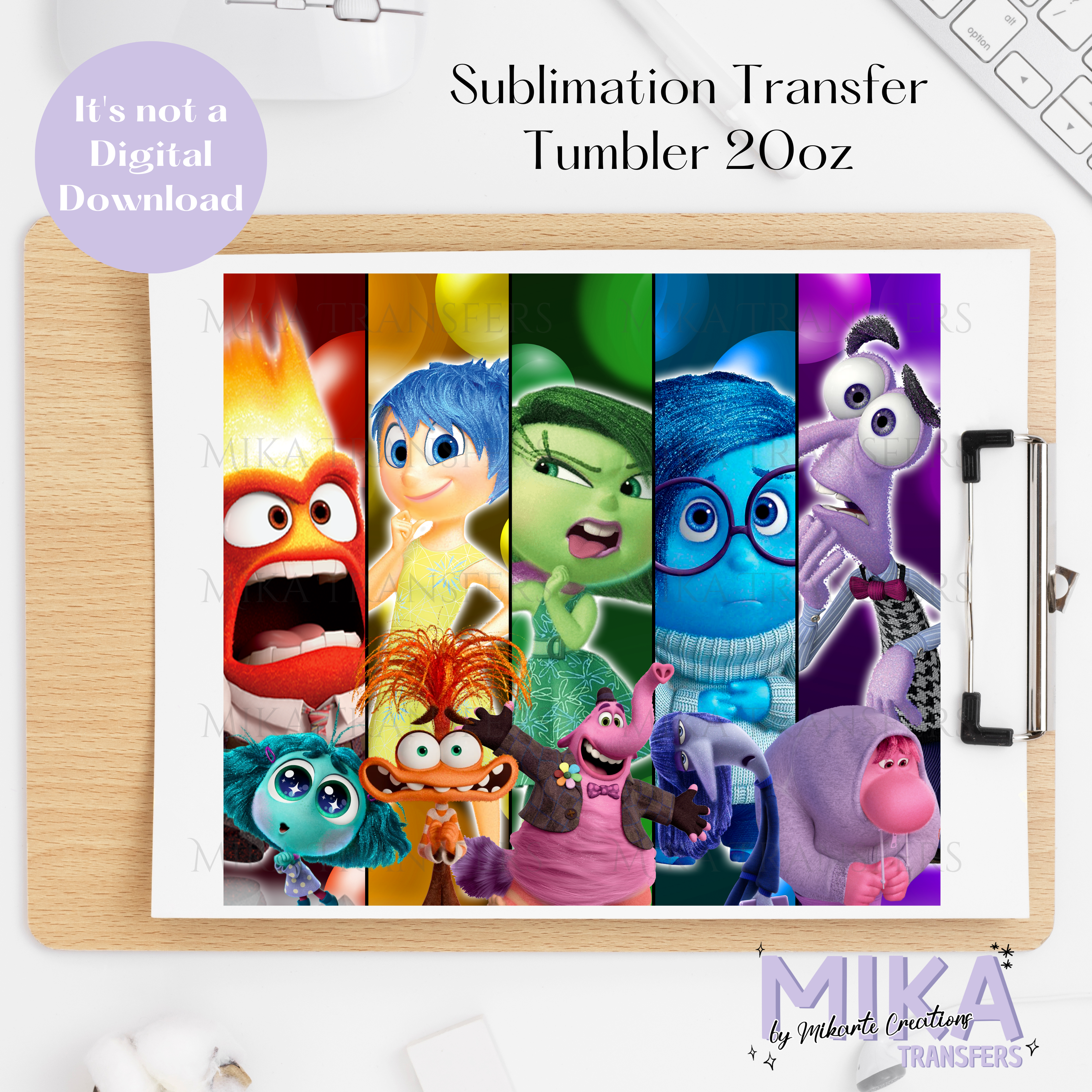 Emociones - Tumbler Sublimation Transfer