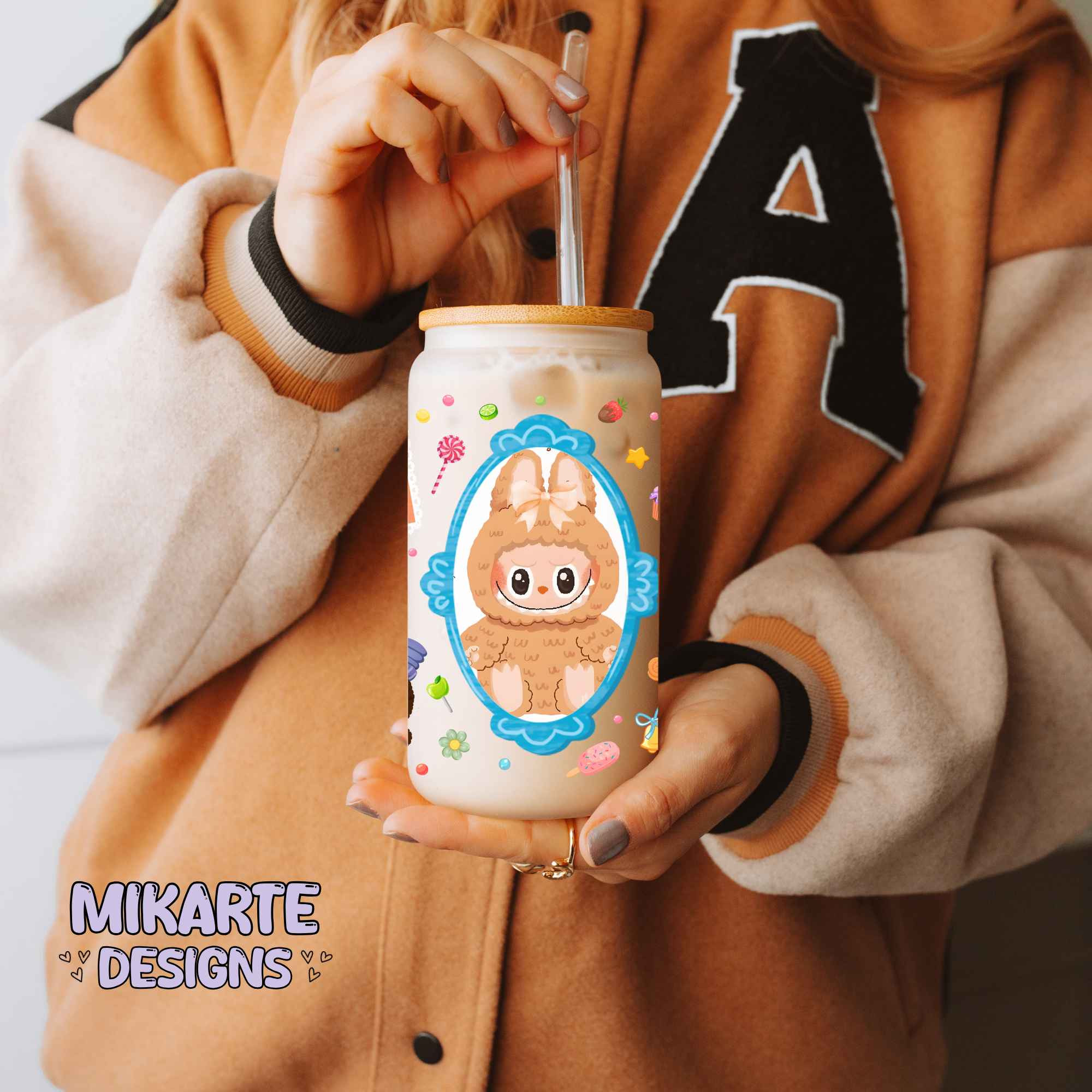 Doll Characters | 16oz Glass Can PNG Digital Design