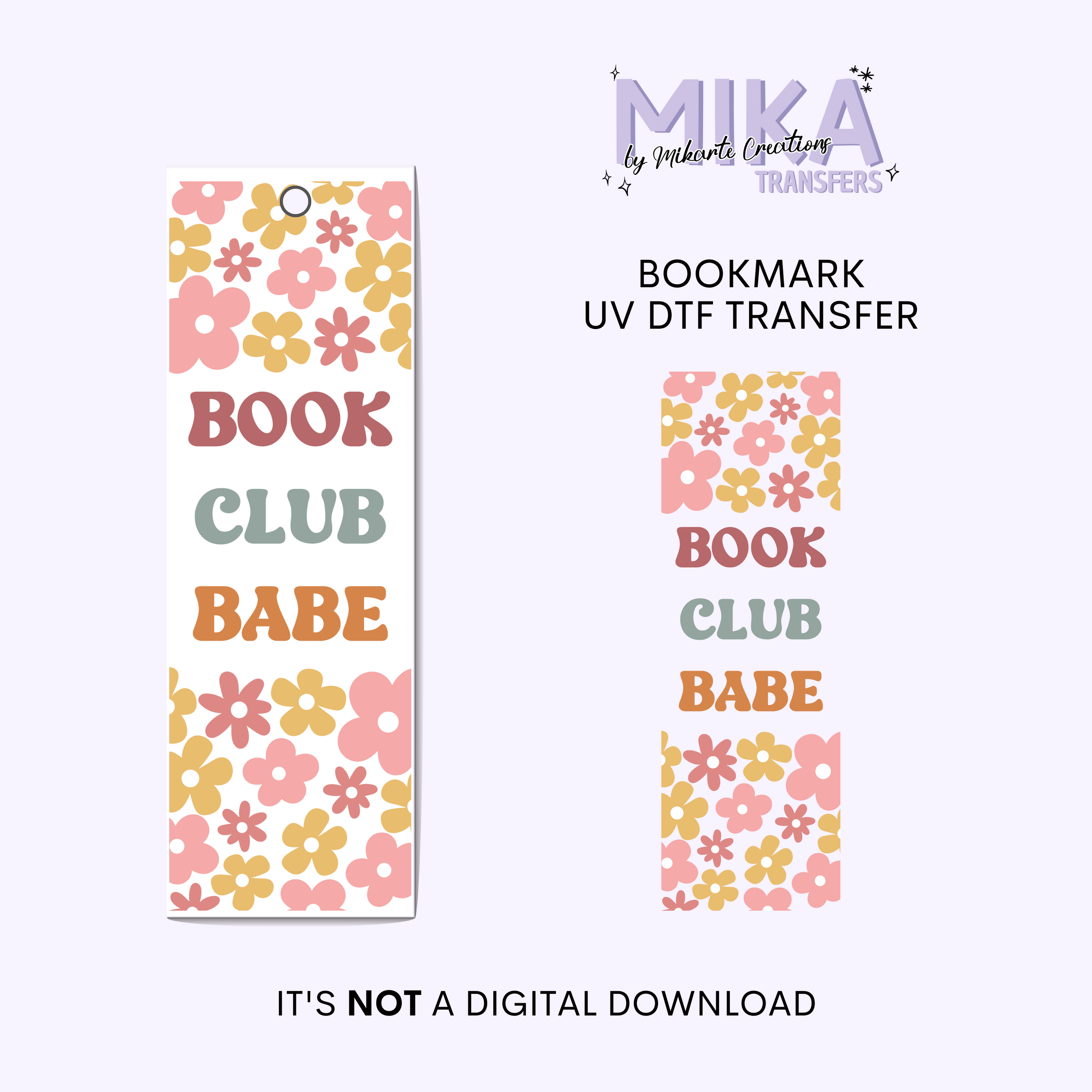 Book Club Babe | Bookmark UV DTF