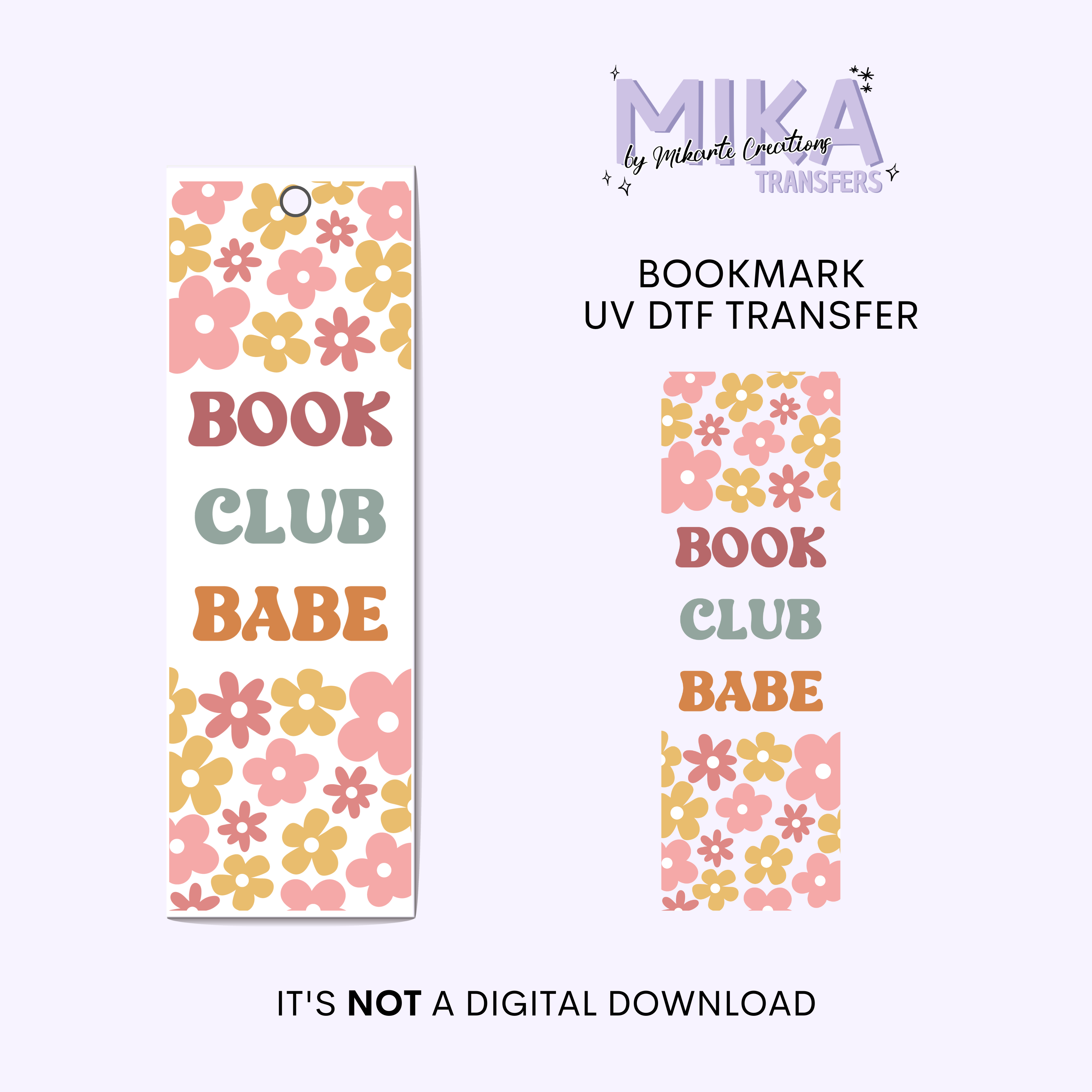 Book Club Babe | Bookmark UV DTF