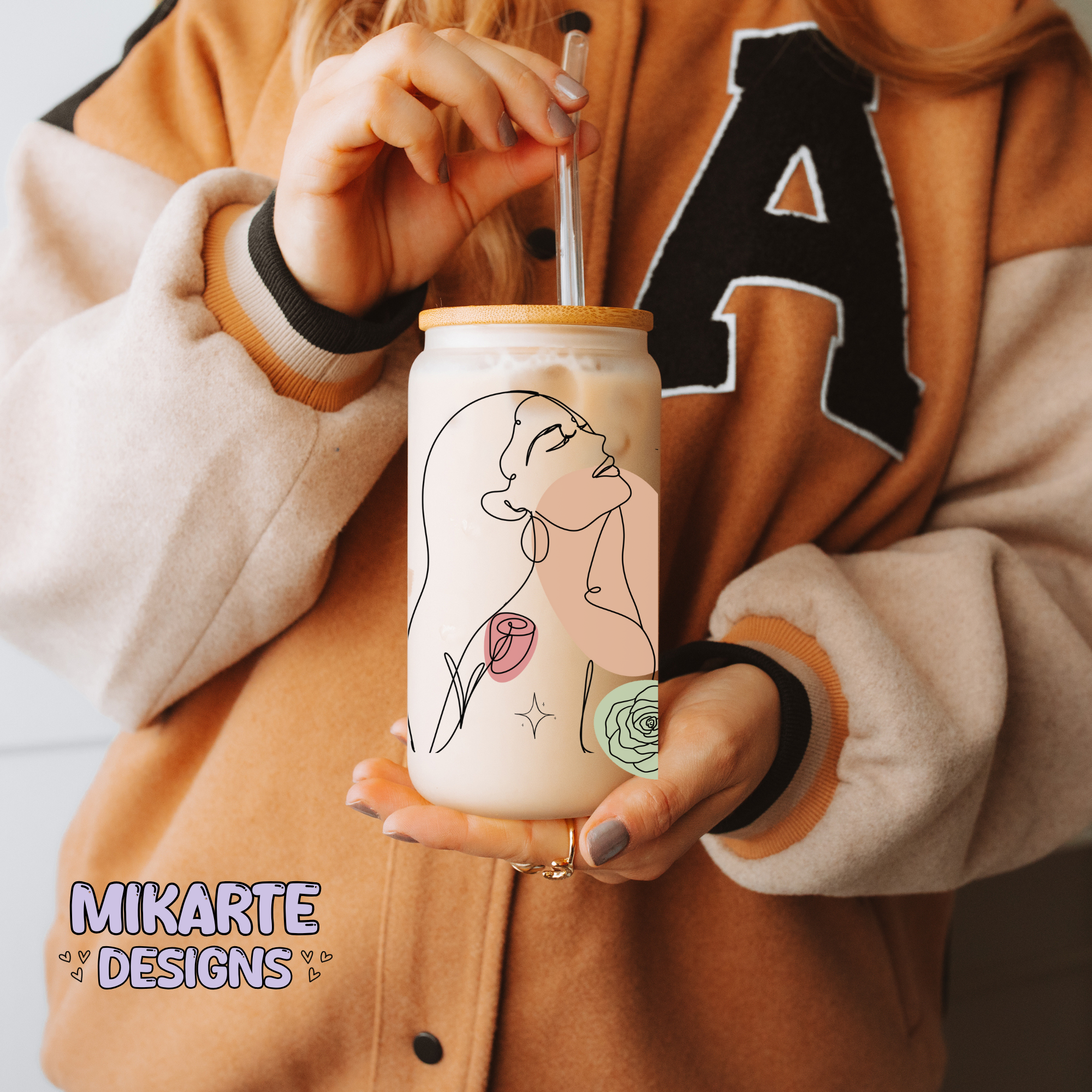 Tu Poder | Diseño digital PNG de vaso de vidrio de 16oz