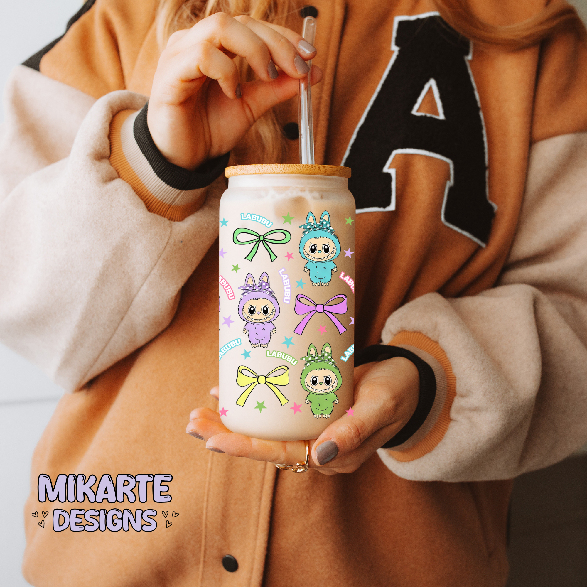 LB Cartoon | 16oz Glass Can PNG Digital Design