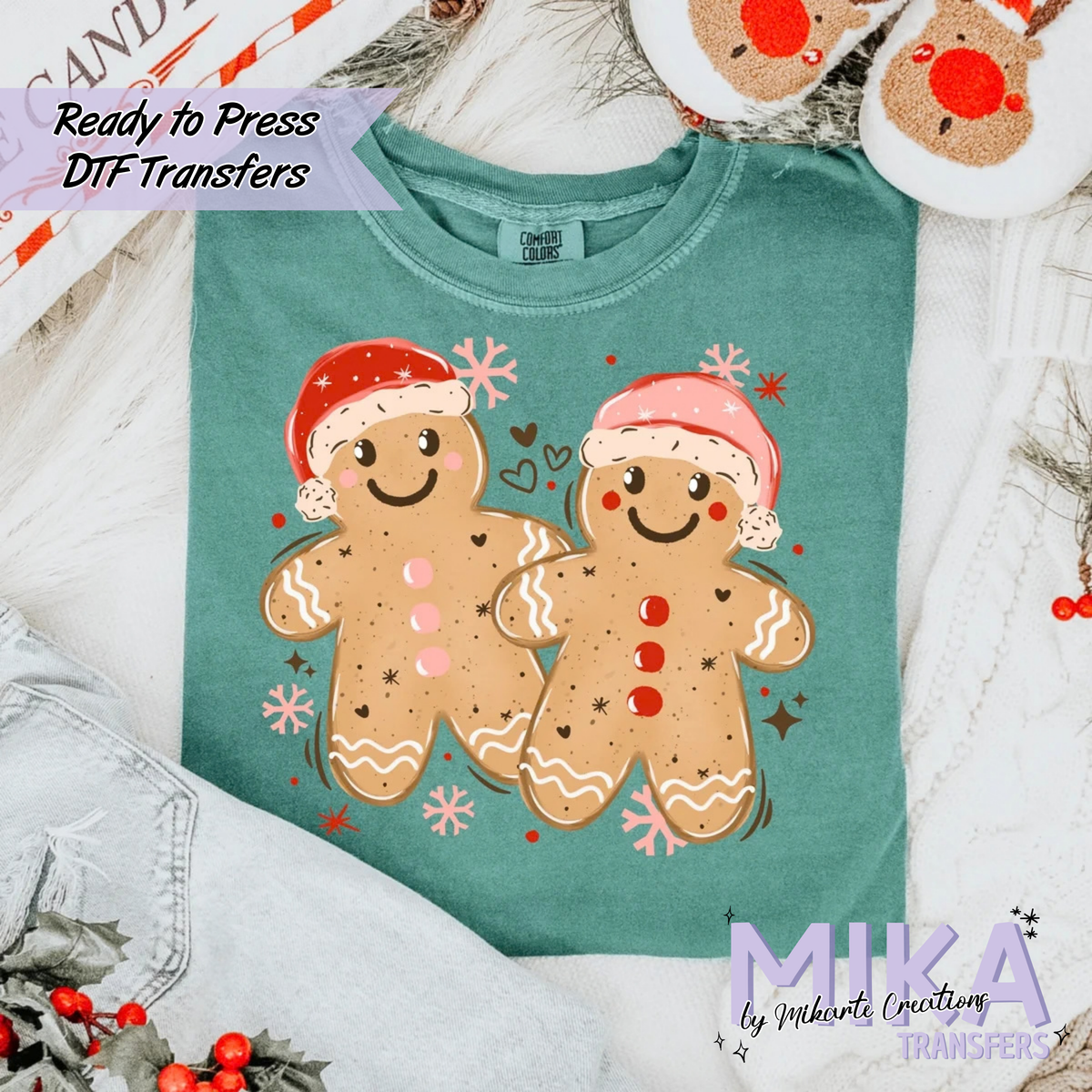 Boy & Girl Gingerbread | DTF transfers