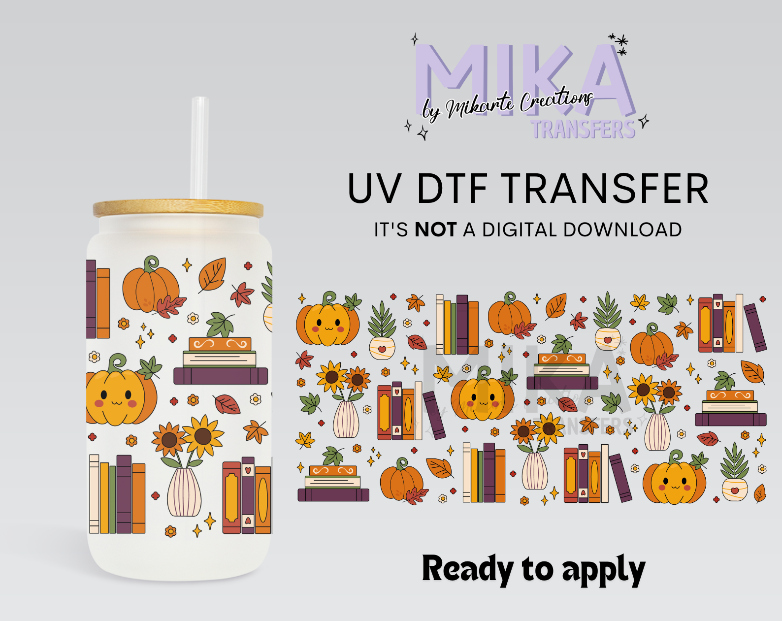 Libros de otoño | UV DTF