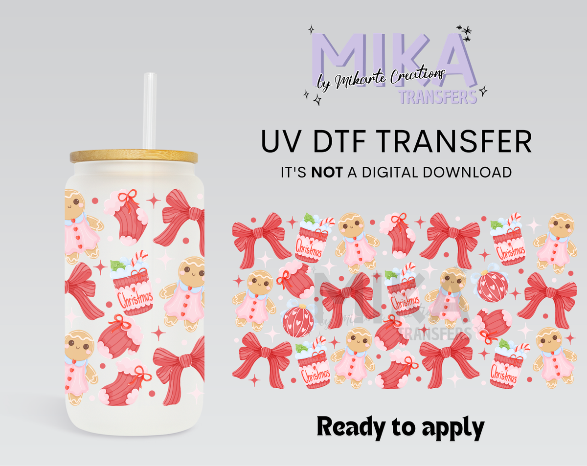 Pink Christmas | UV DTF