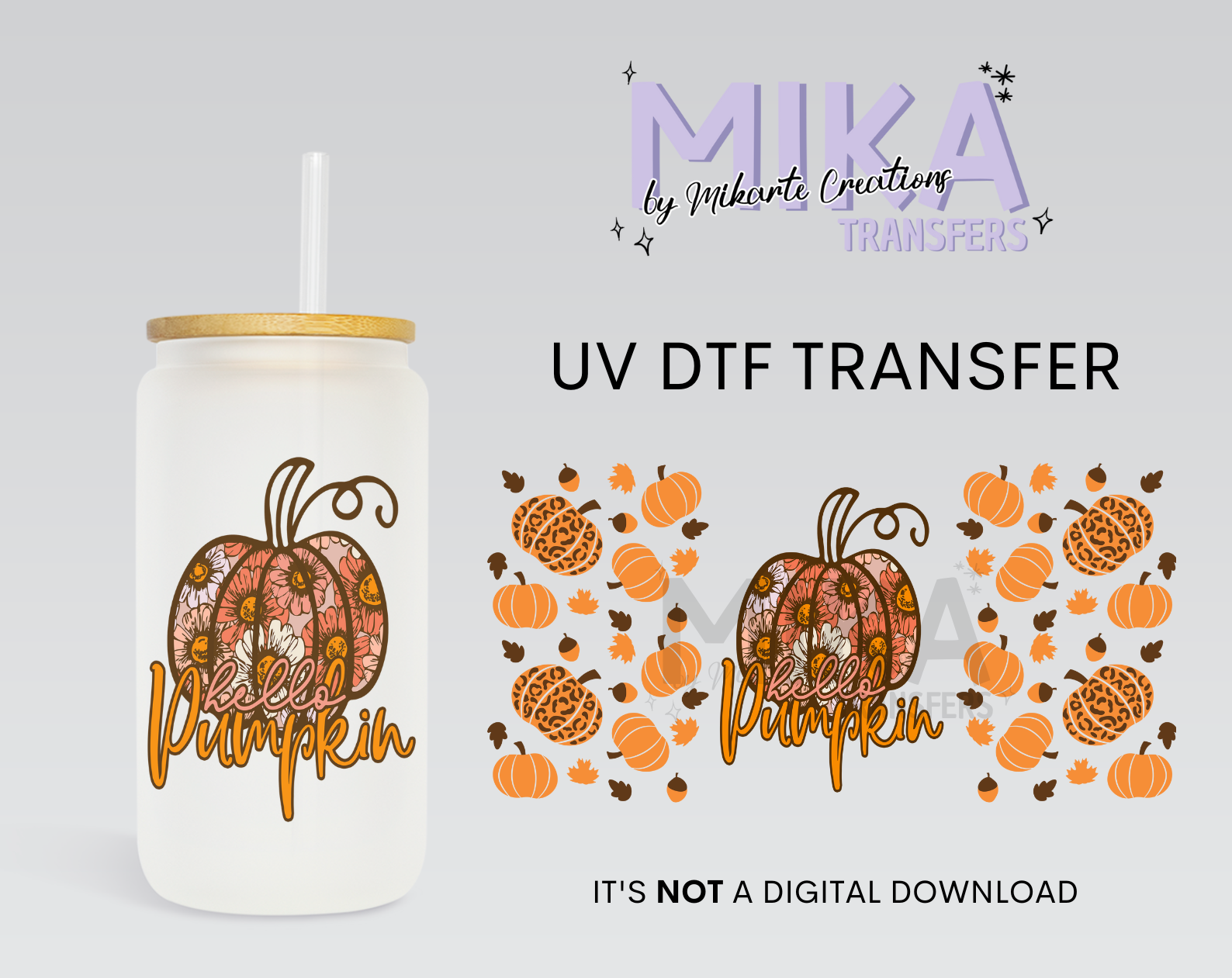 hello pumpkin | UV DTF Wrap