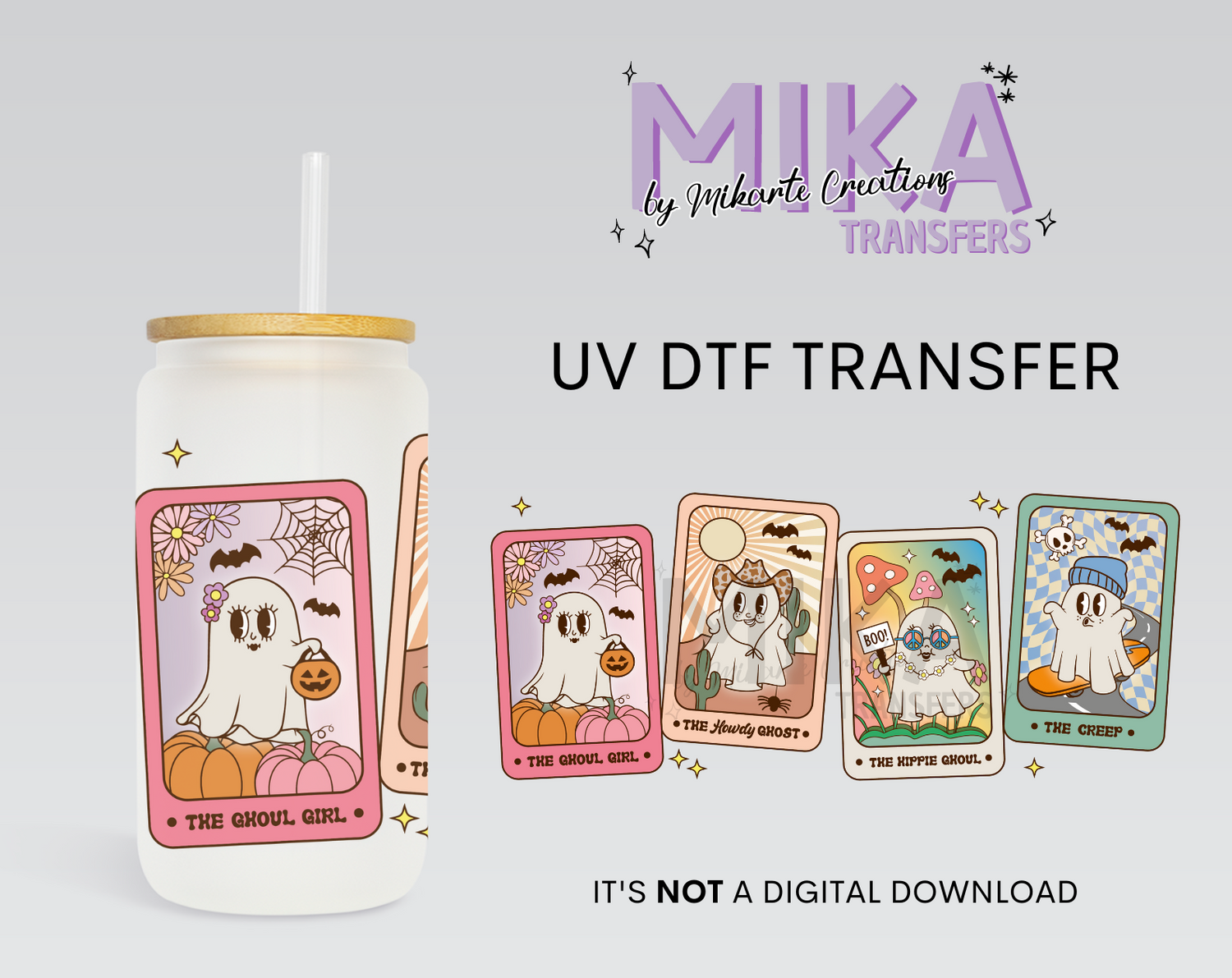 Halloween Tarot Cards | UV DTF Wrap