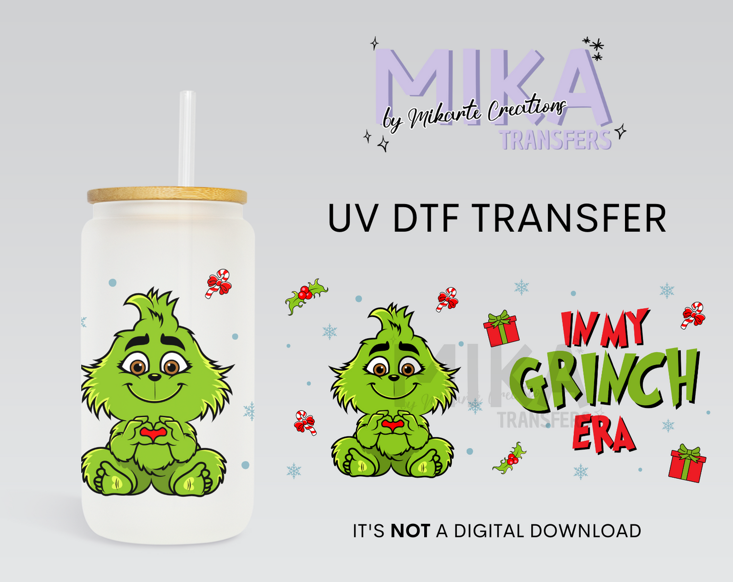 Baby Grinch | UV DTF Wrap