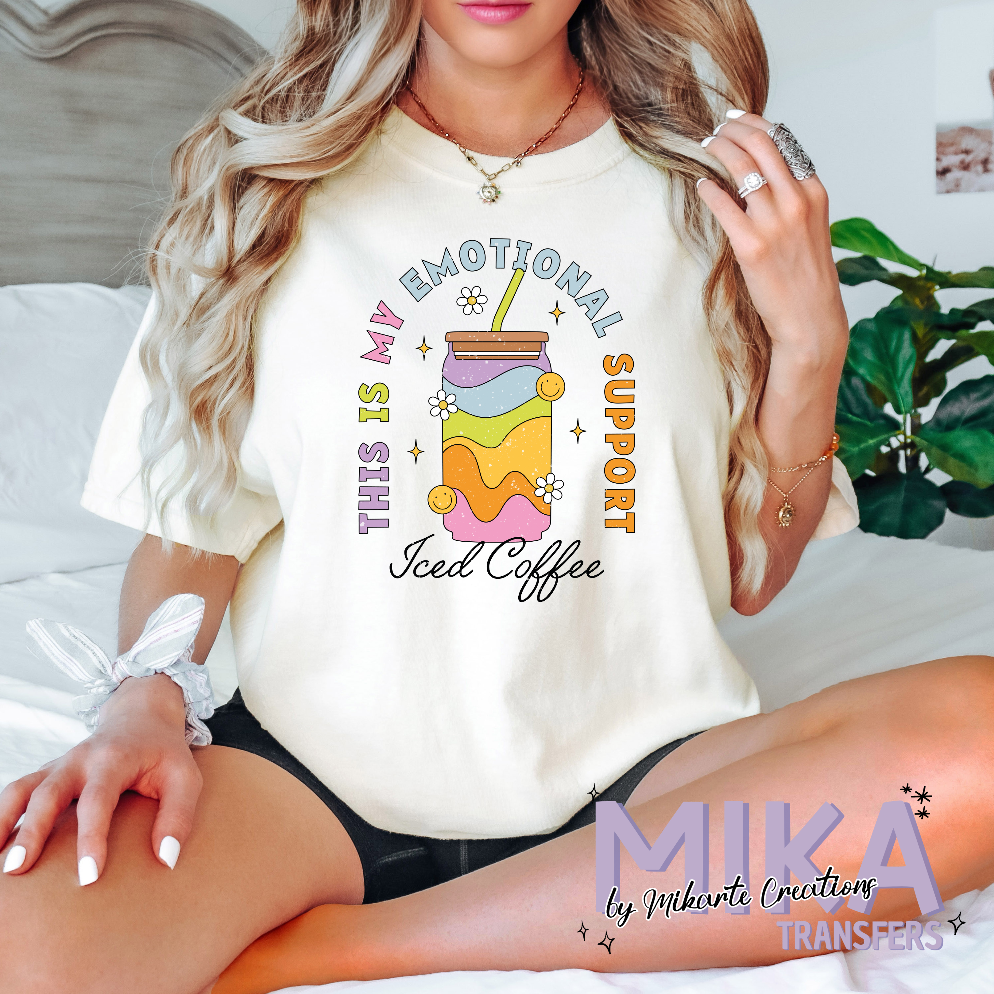 Emotional Support Iced Coffee | DTF Transfer