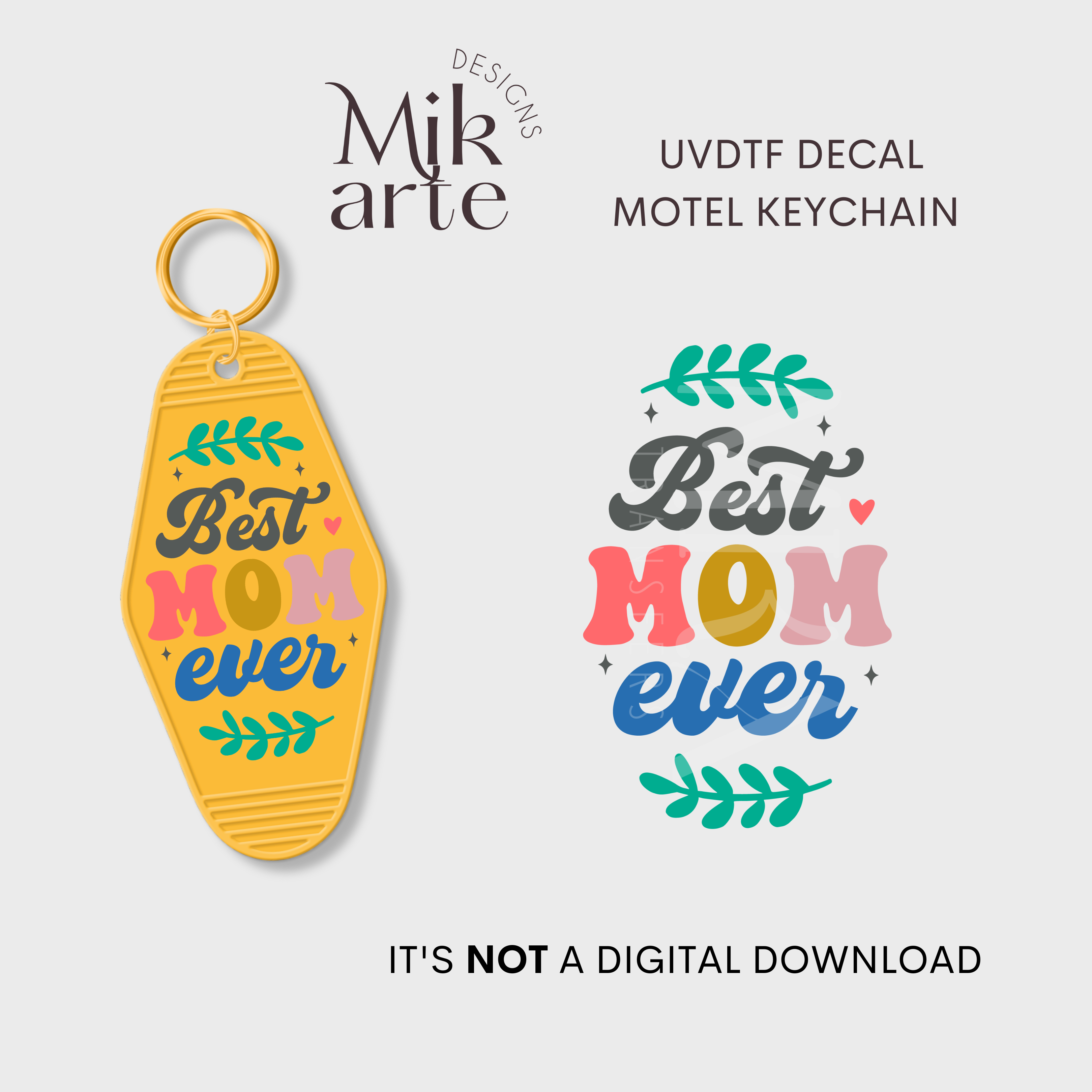 Best mom ever | UV DTF Decal