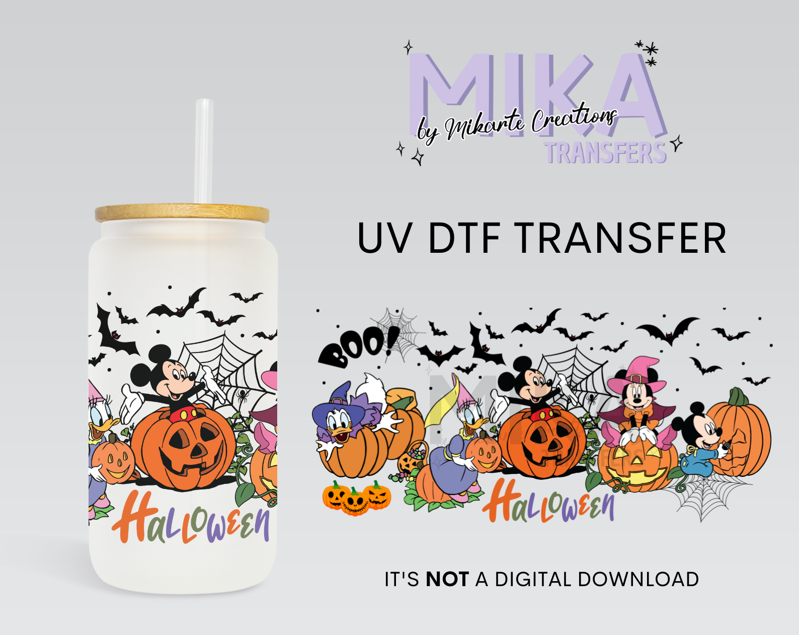 Halloween Mouse and Friends | UV DTF Wrap
