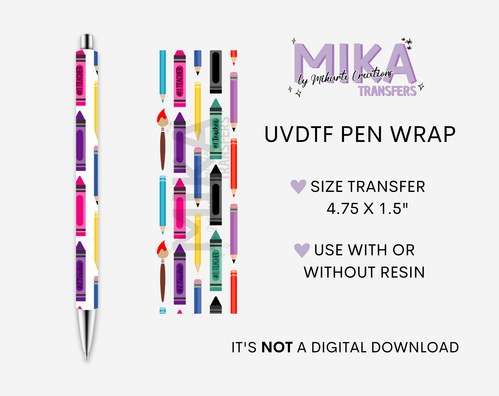 Color School | UVDTF Pen Wrap