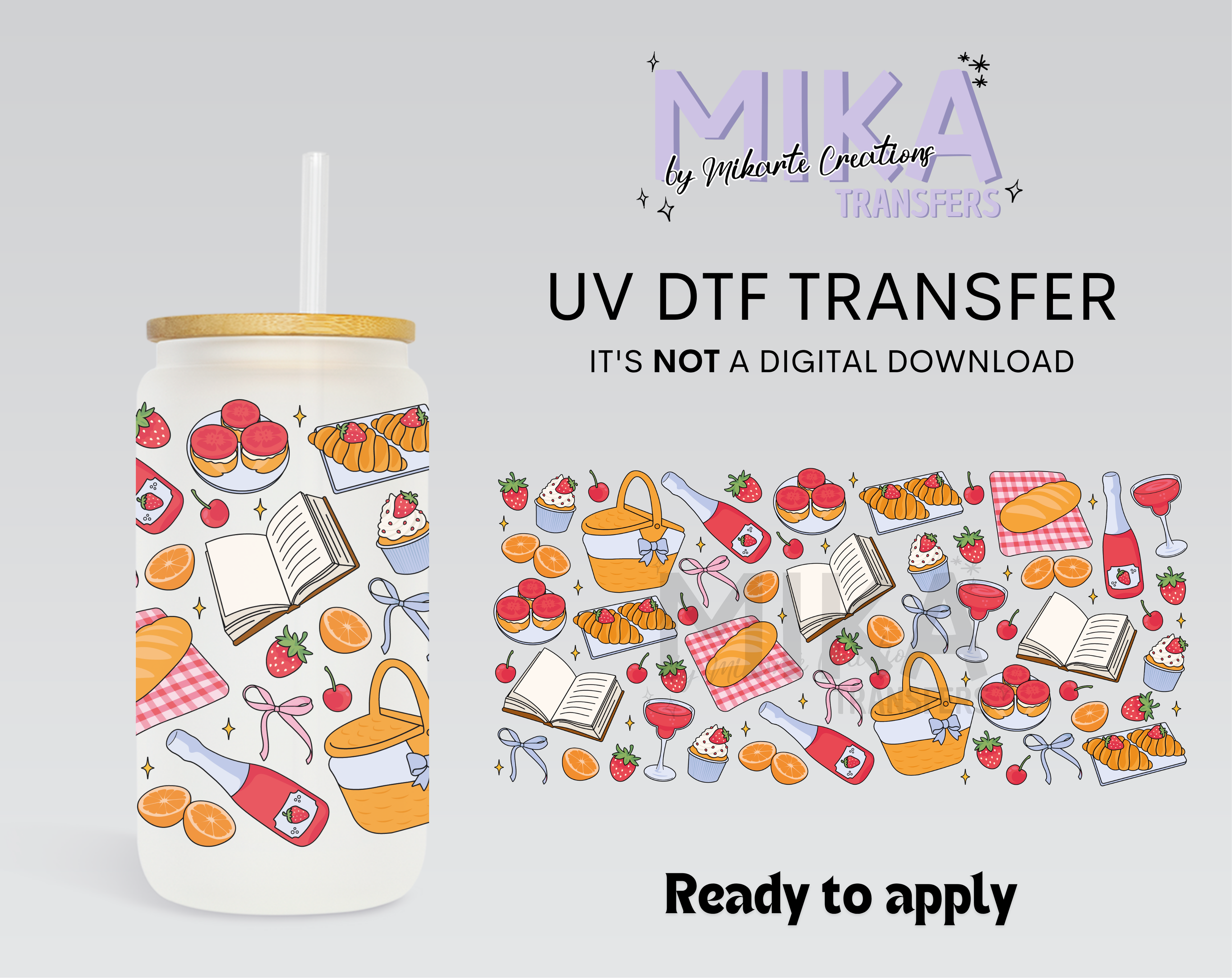 Strawberry Picnic | UV DTF