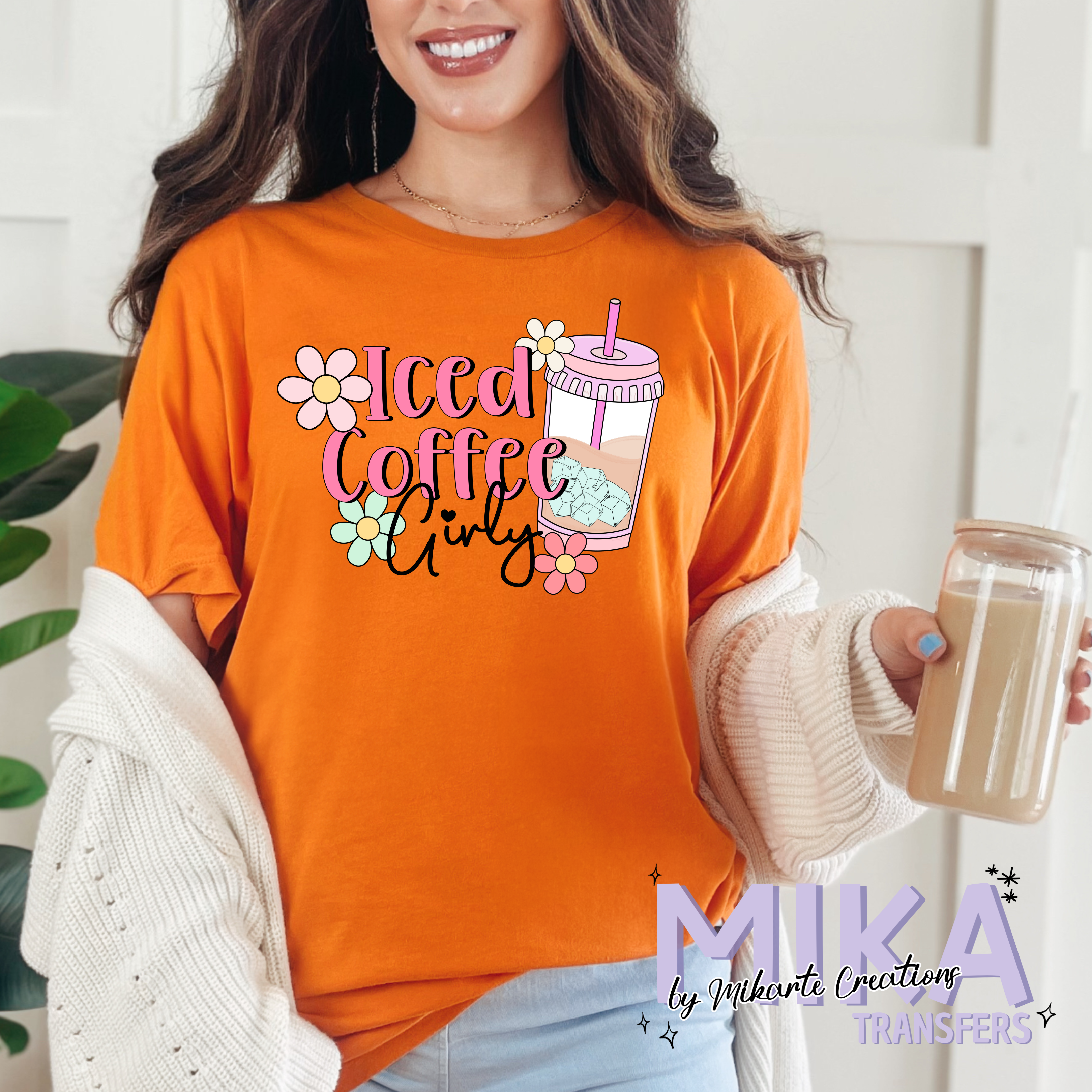Iced Coffee Girly | DTF Transfer