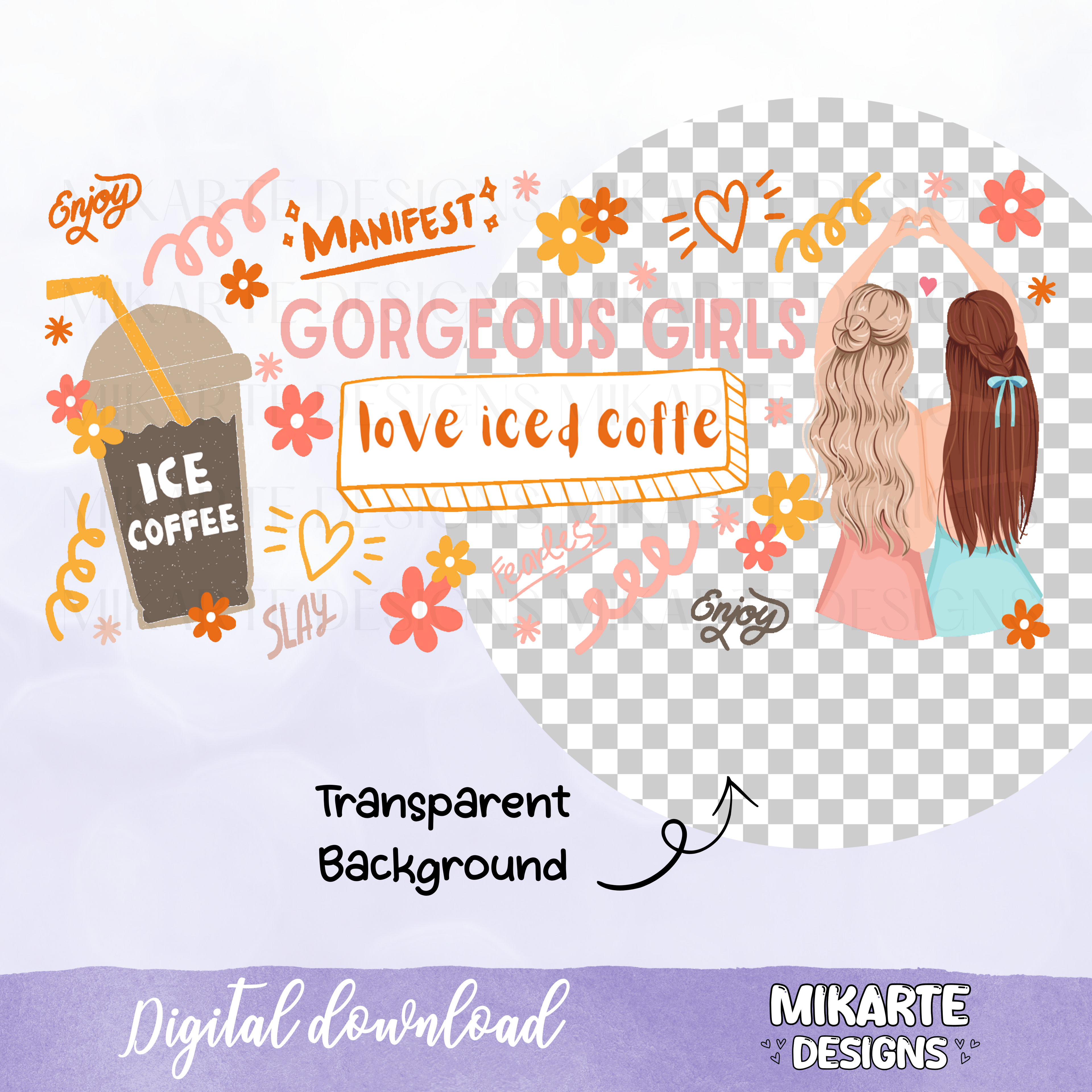 Gorgeous Girl | 16oz Glass Can PNG Digital Design
