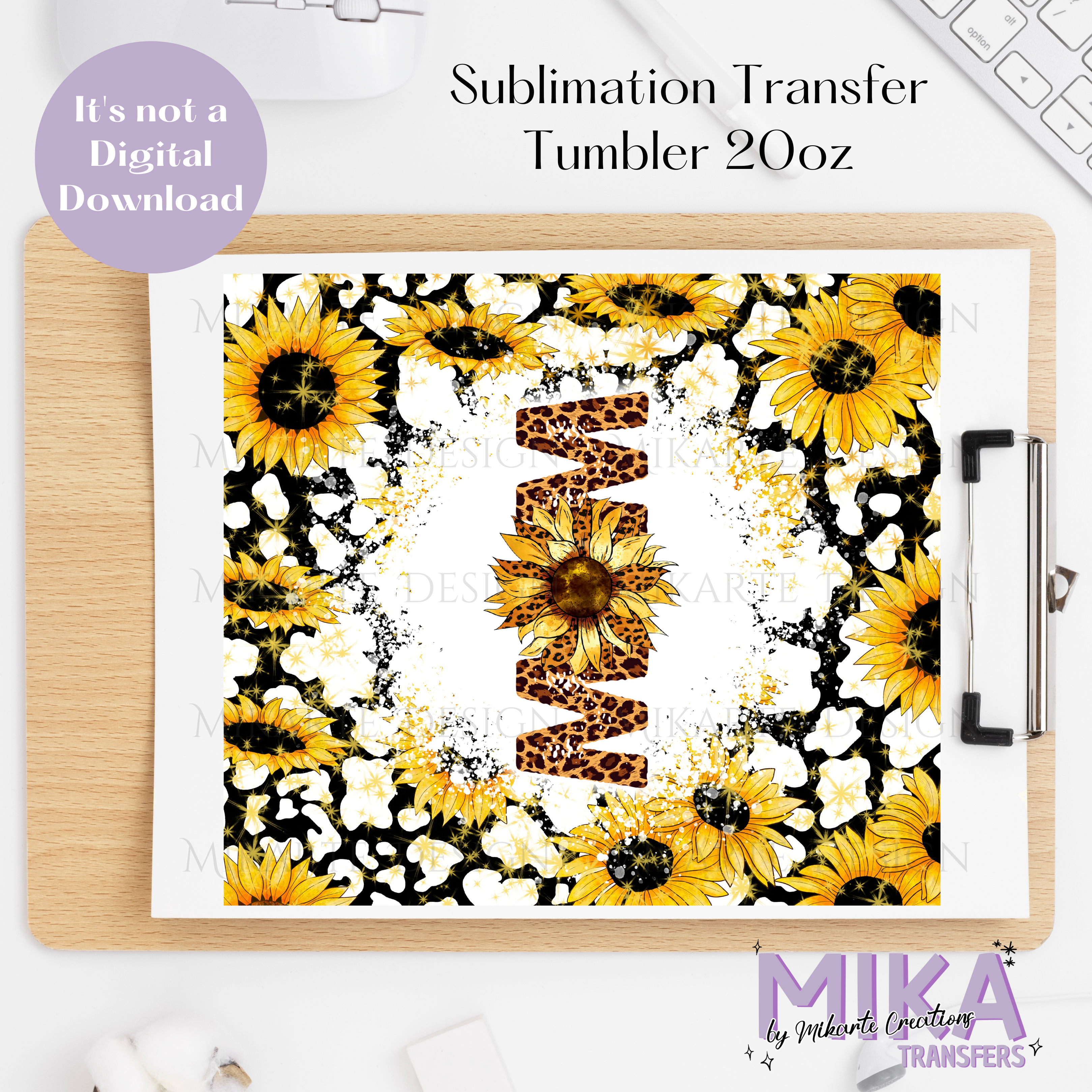 Mama Sunflower | Tumbler Sublimation Transfer