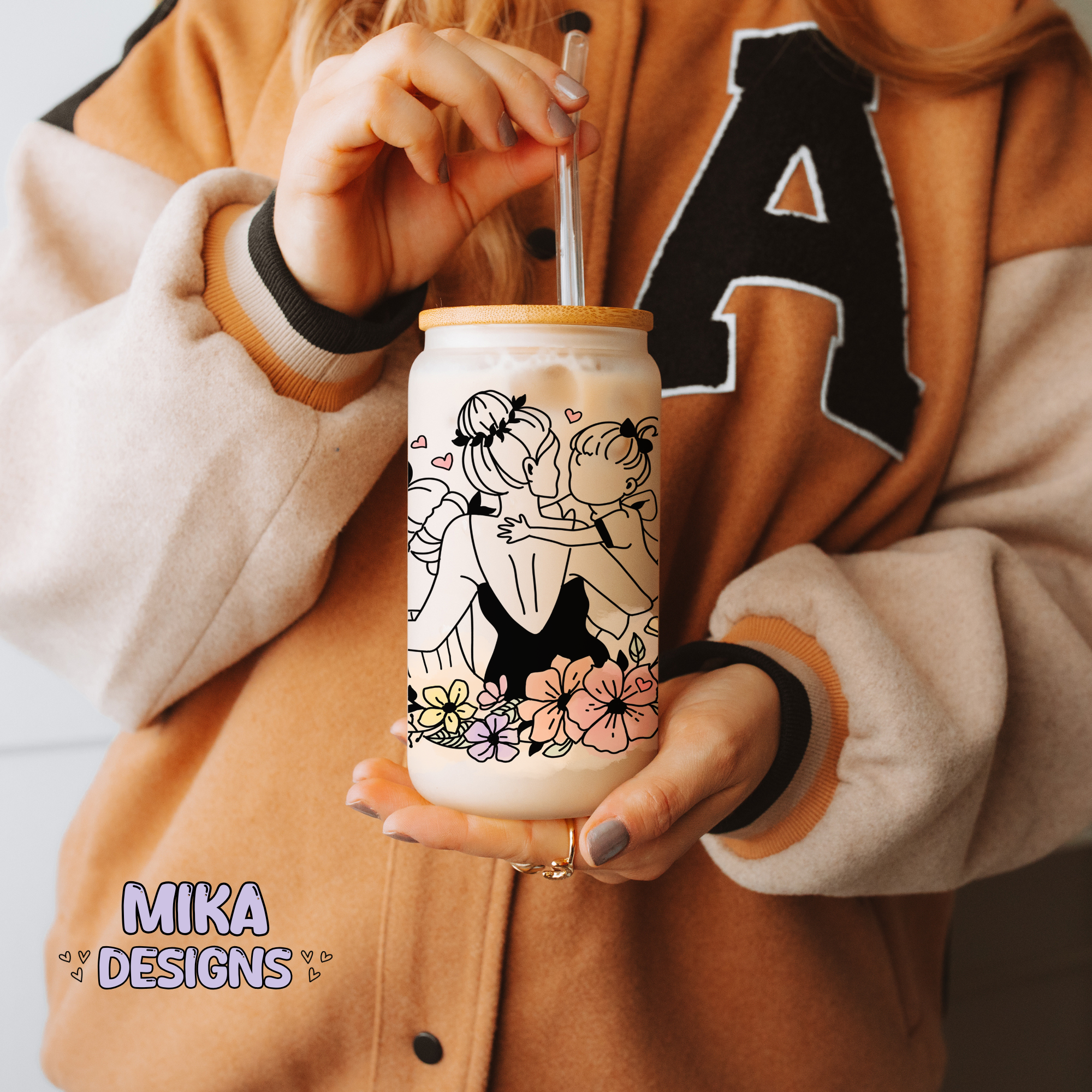 Best mom Ever | 16oz Glass Can PNG Digital Design