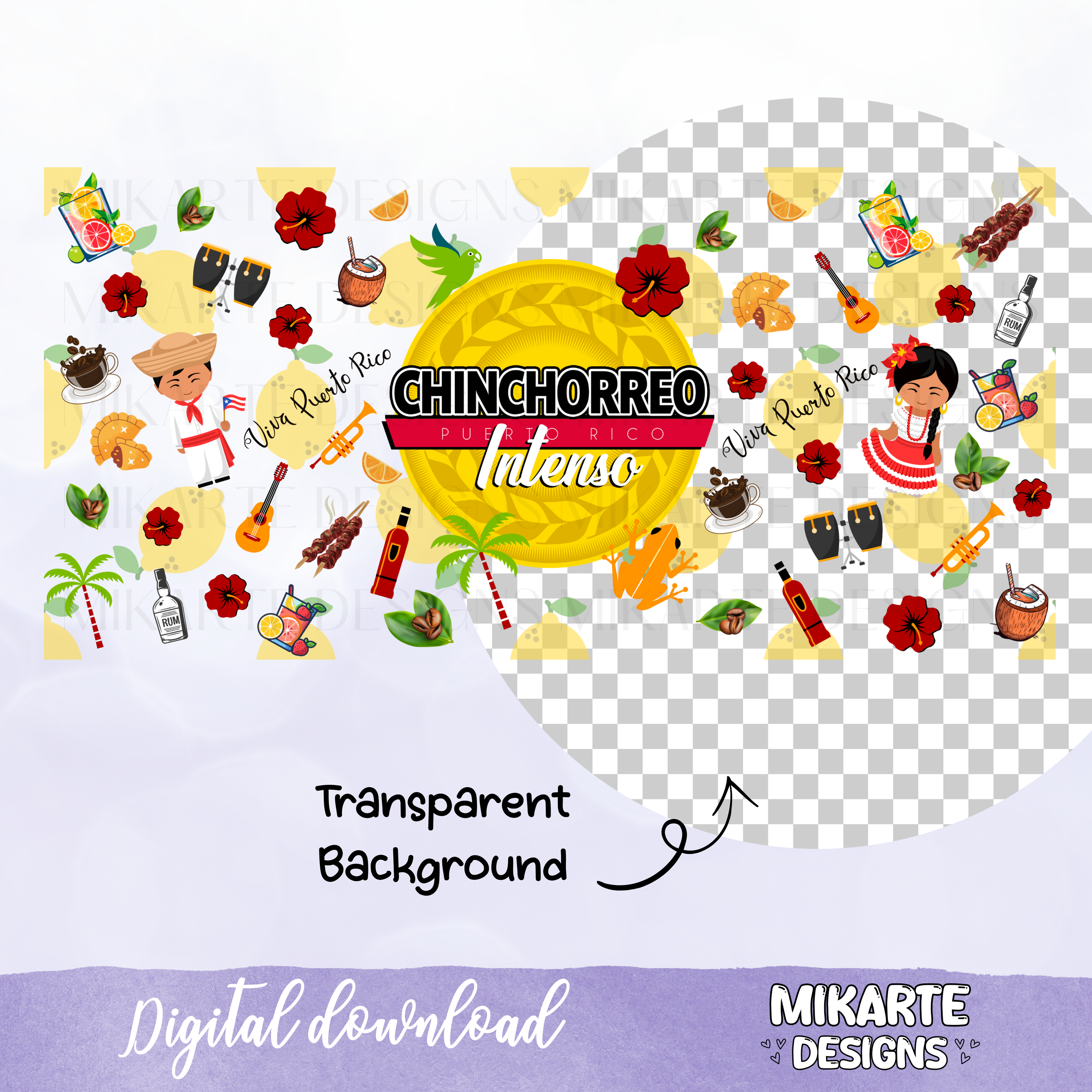 Chinchorreo Intenso | 16oz Glass Can PNG Digital Design