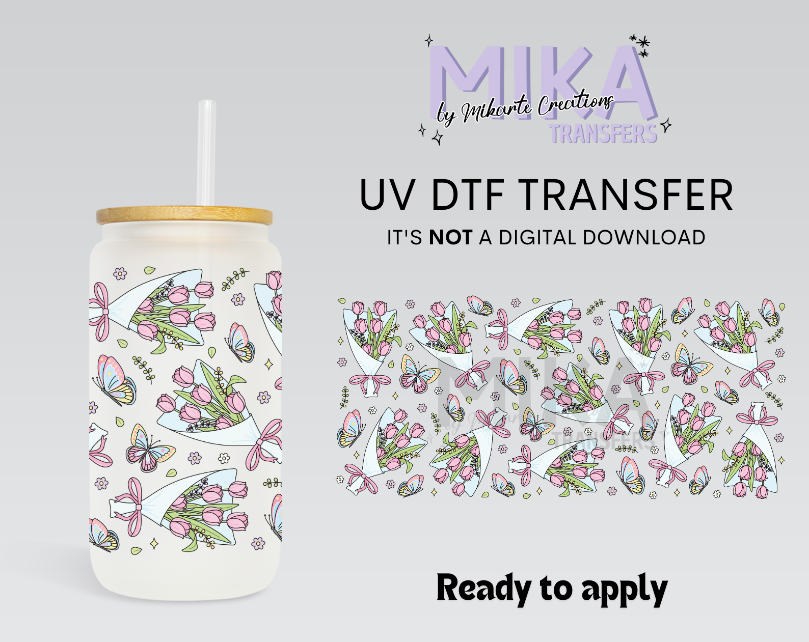 Ramo de tulipanes | UV DTF