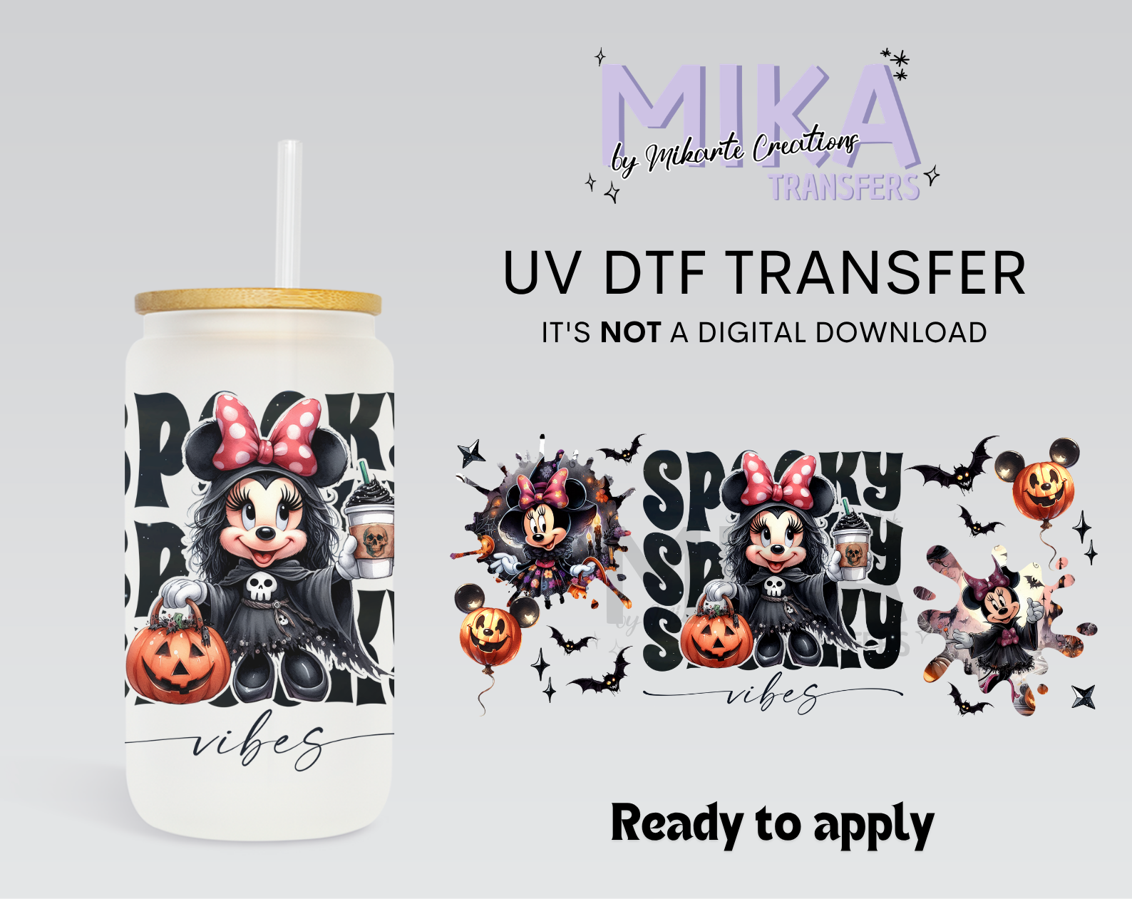 Spooky Mouse Girl | UV DTF