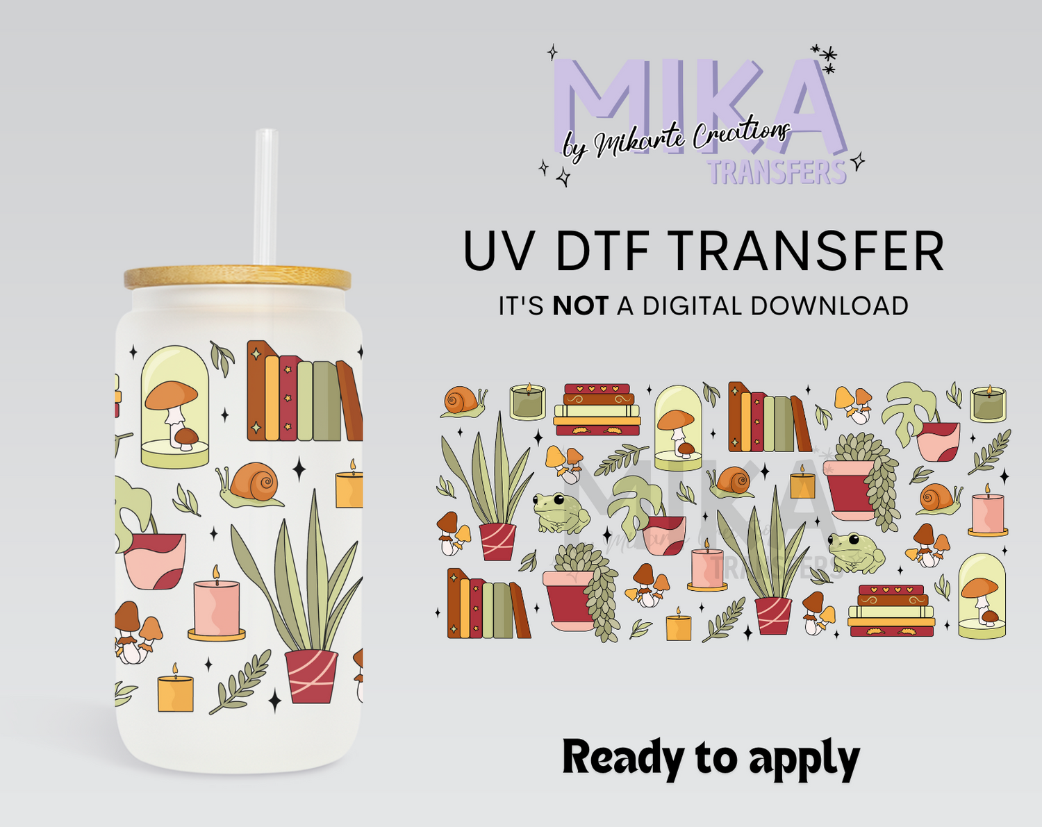 Books and Plants | UV DTF