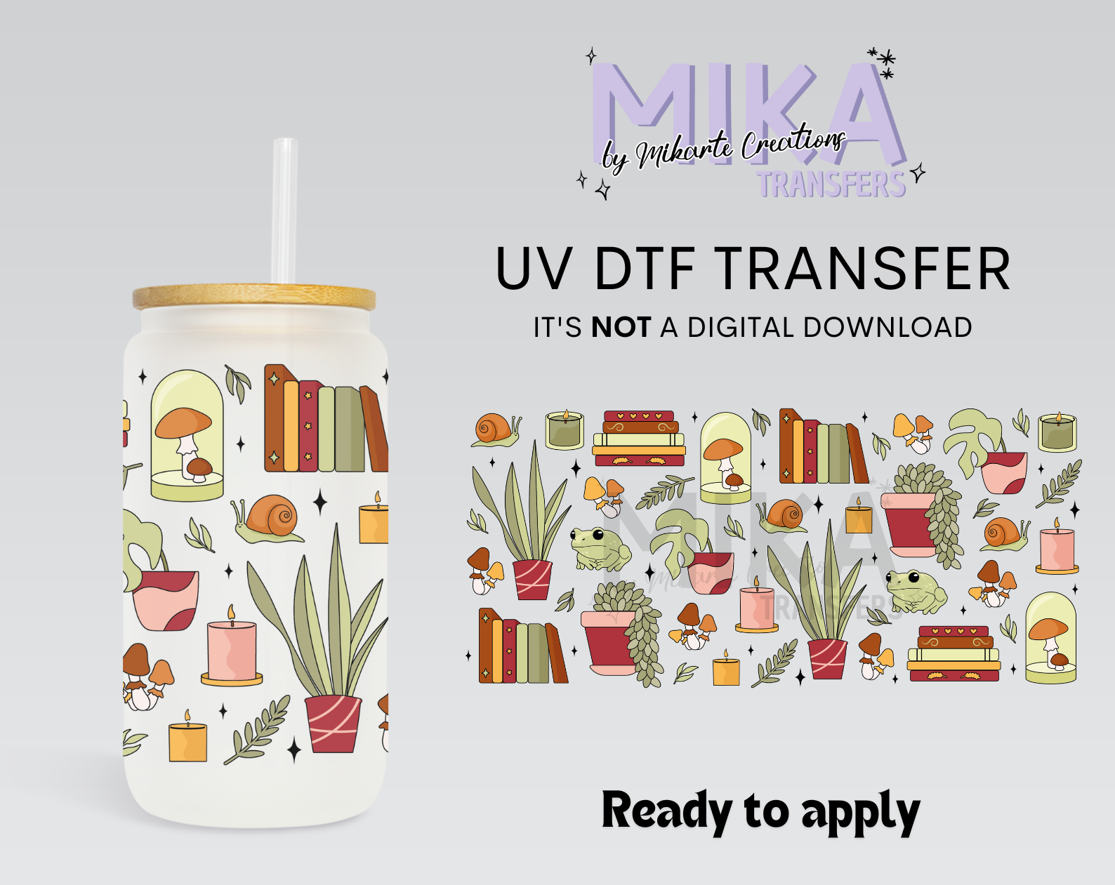 Books and Plants | UV DTF