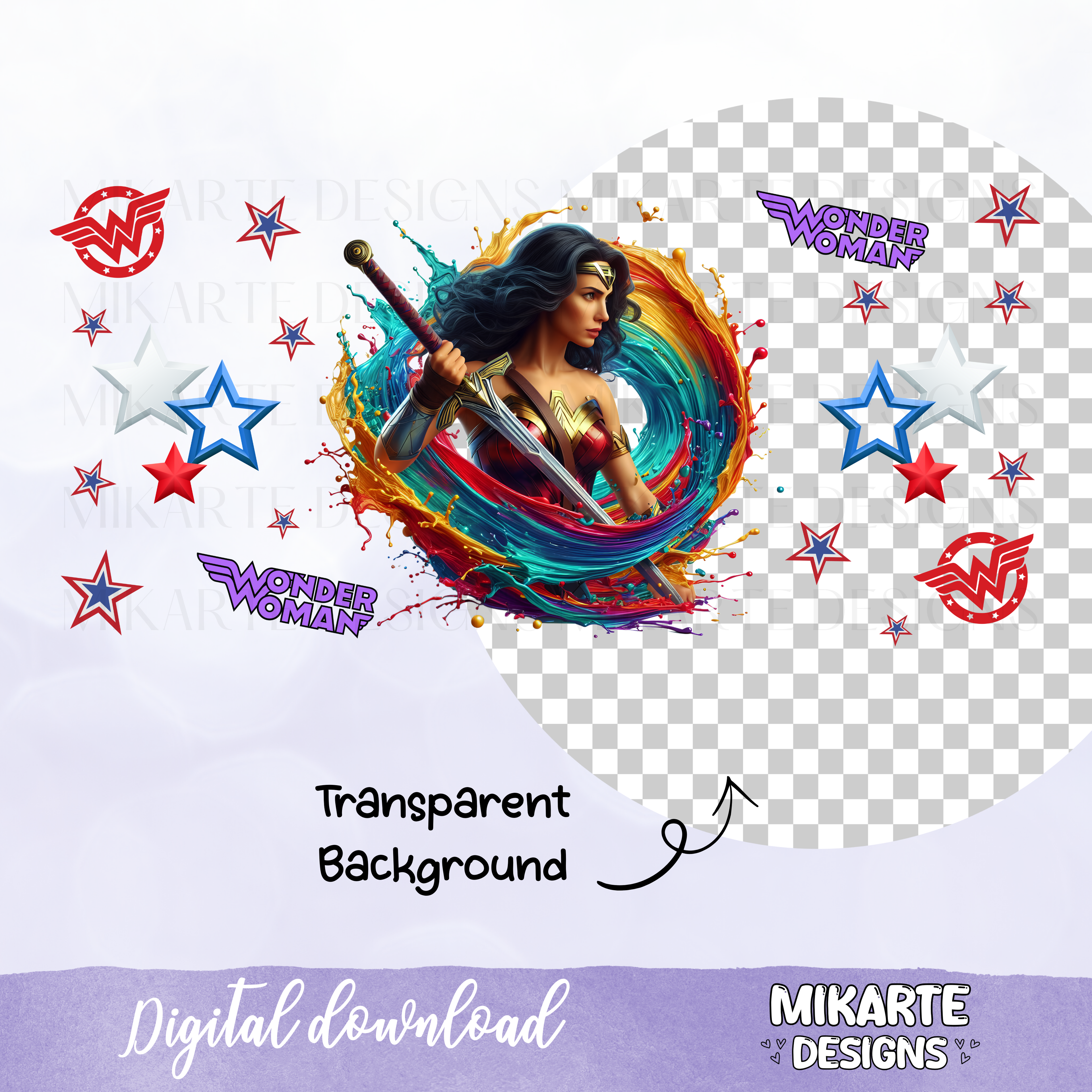 W.W. | 16oz Glass Can PNG Digital Design