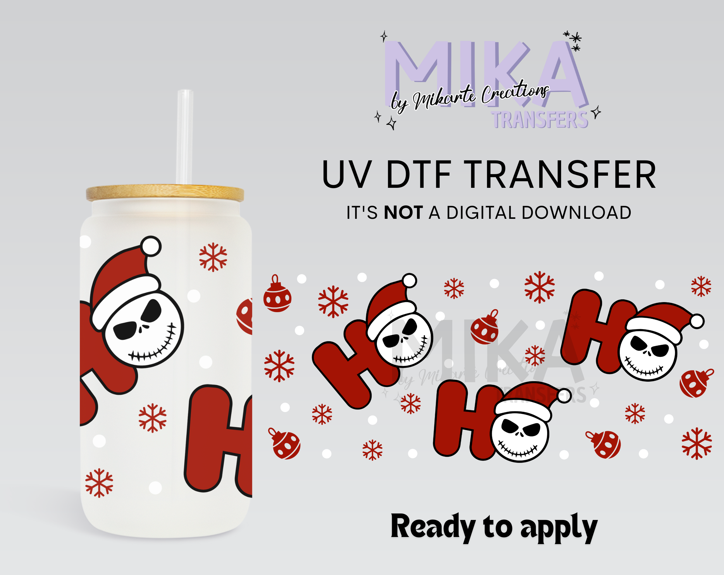Hohoho Skeleton | UV DTF
