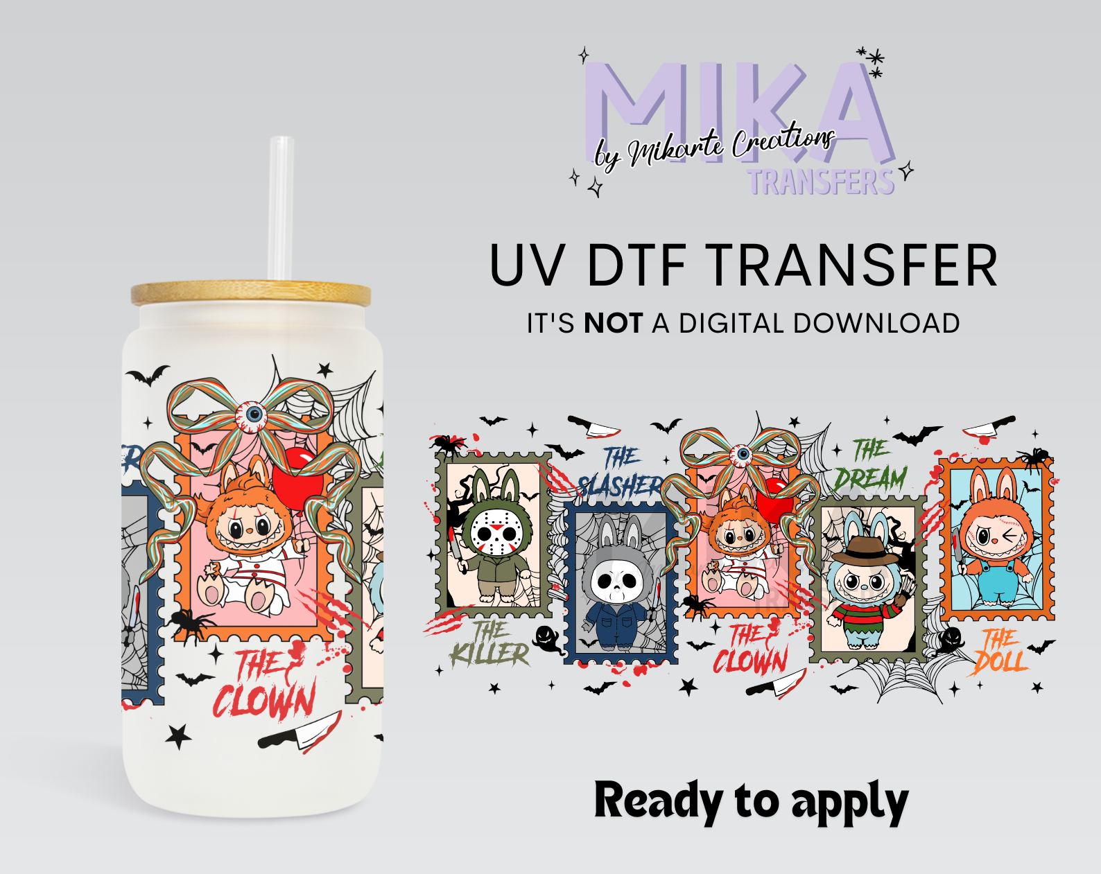 Spooky Cartoon Dolls | UV DTF