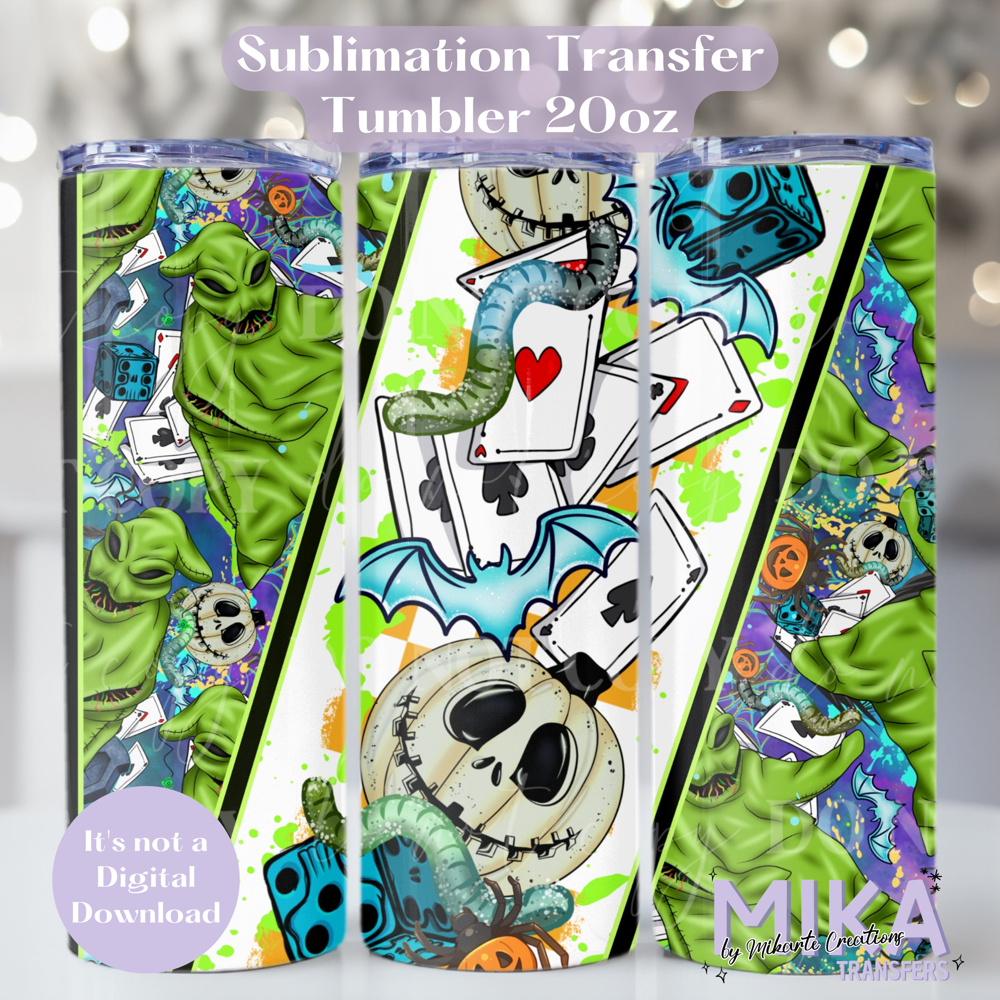 Oogie Boogie | Tumbler Sublimation Transfer