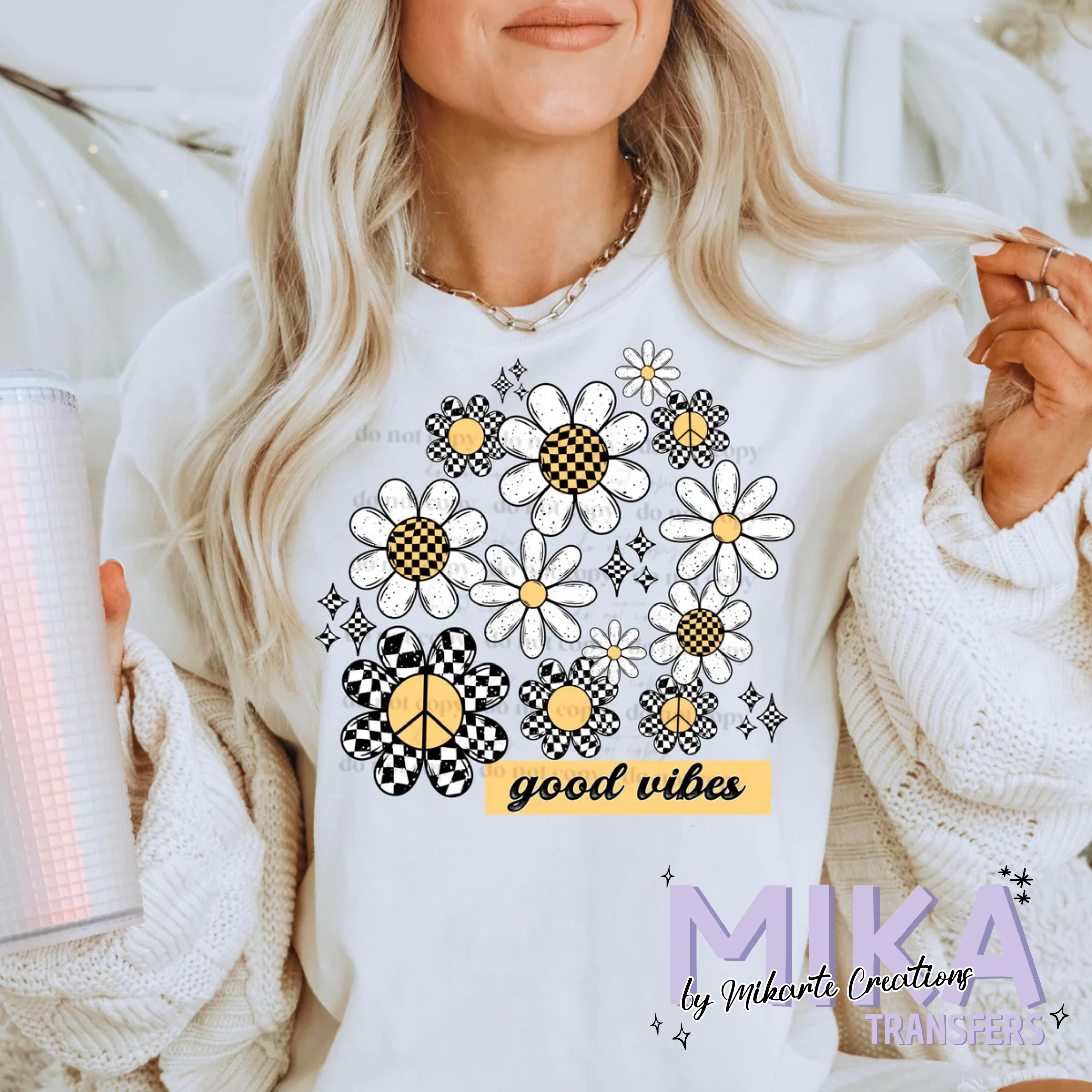 Good Vibes Daisy | DTF Transfer