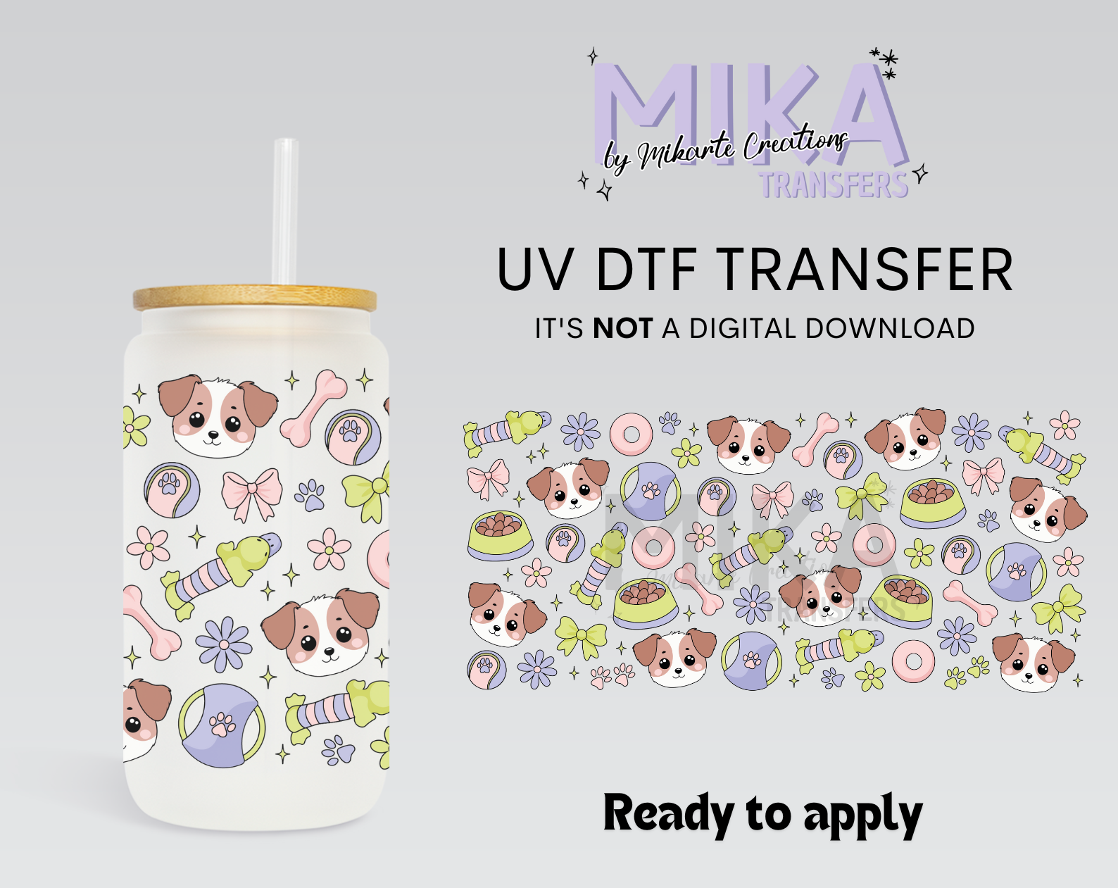 Amantes de los perros | UV DTF