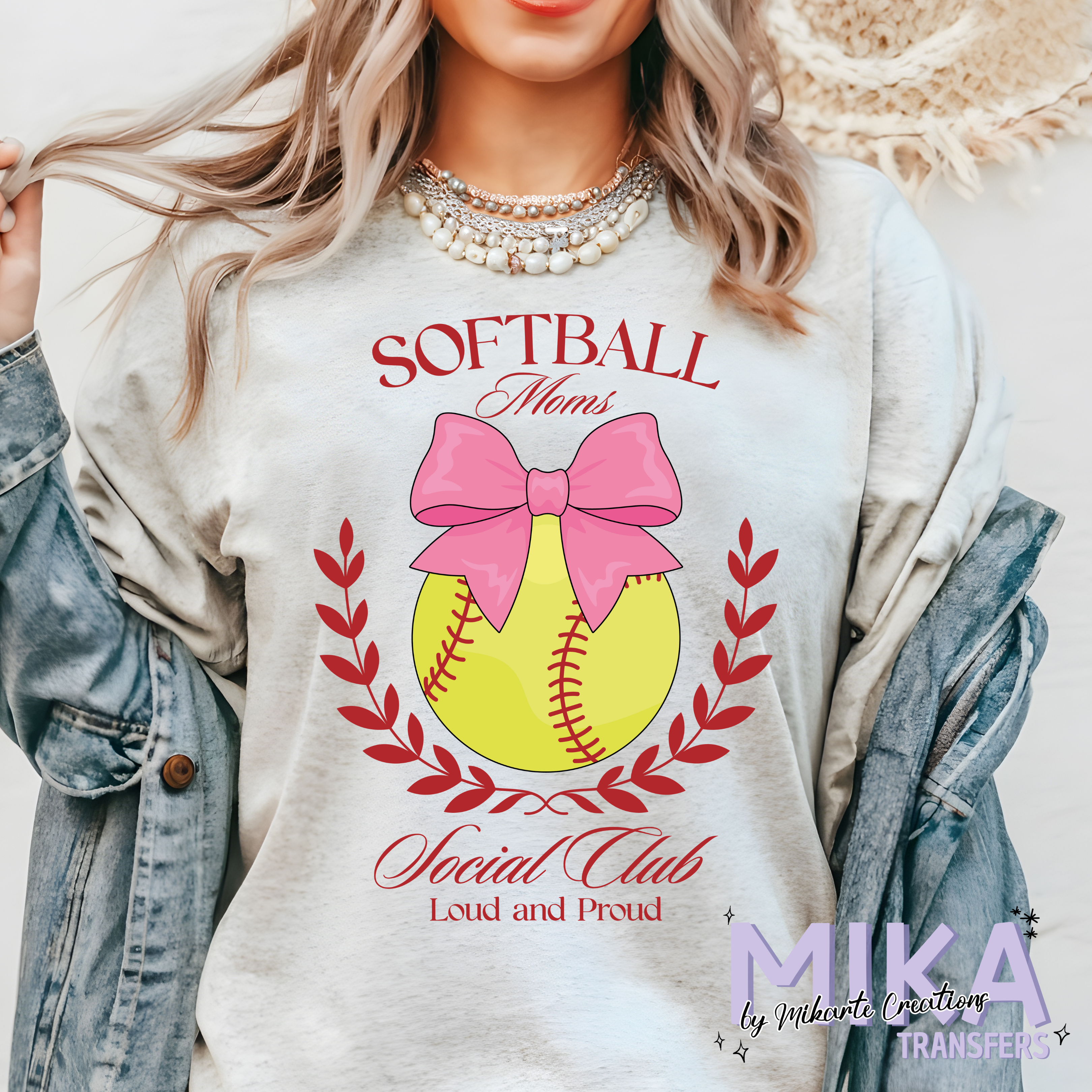 Softball Moms Social Club | DTF Transfer