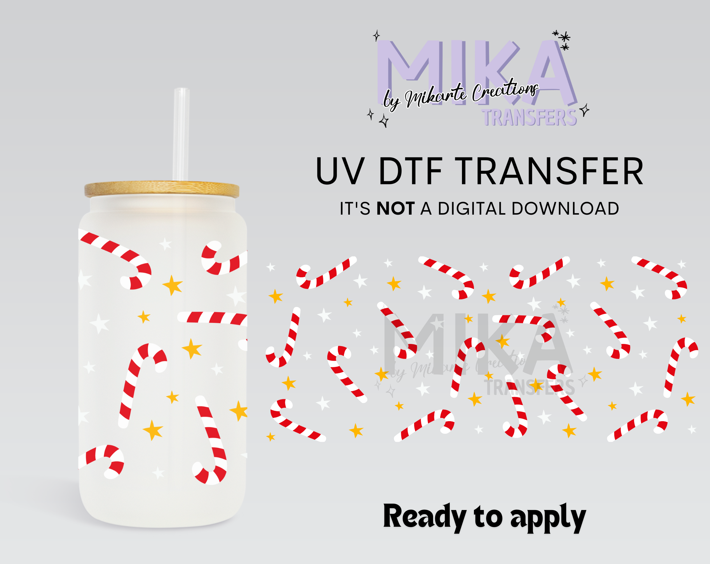 Candy Canes | UV DTF