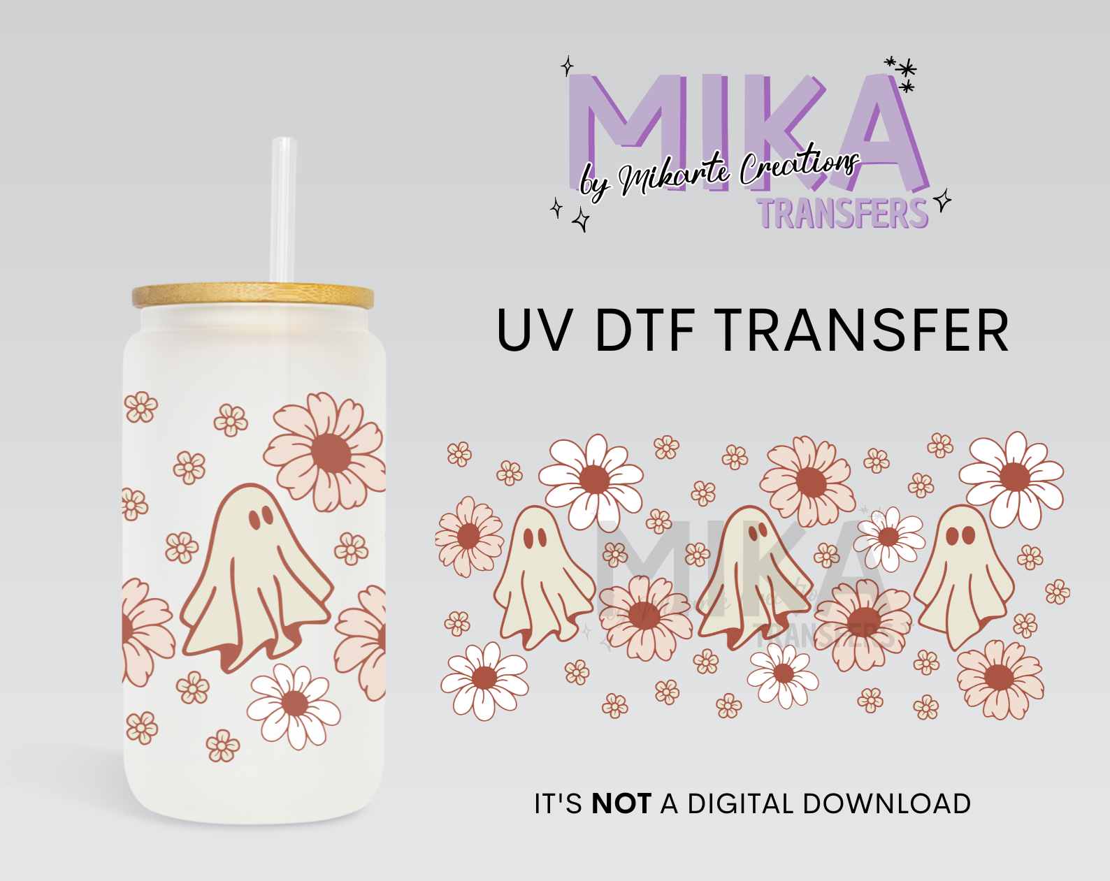 Boho Ghost | UV DTF Wrap