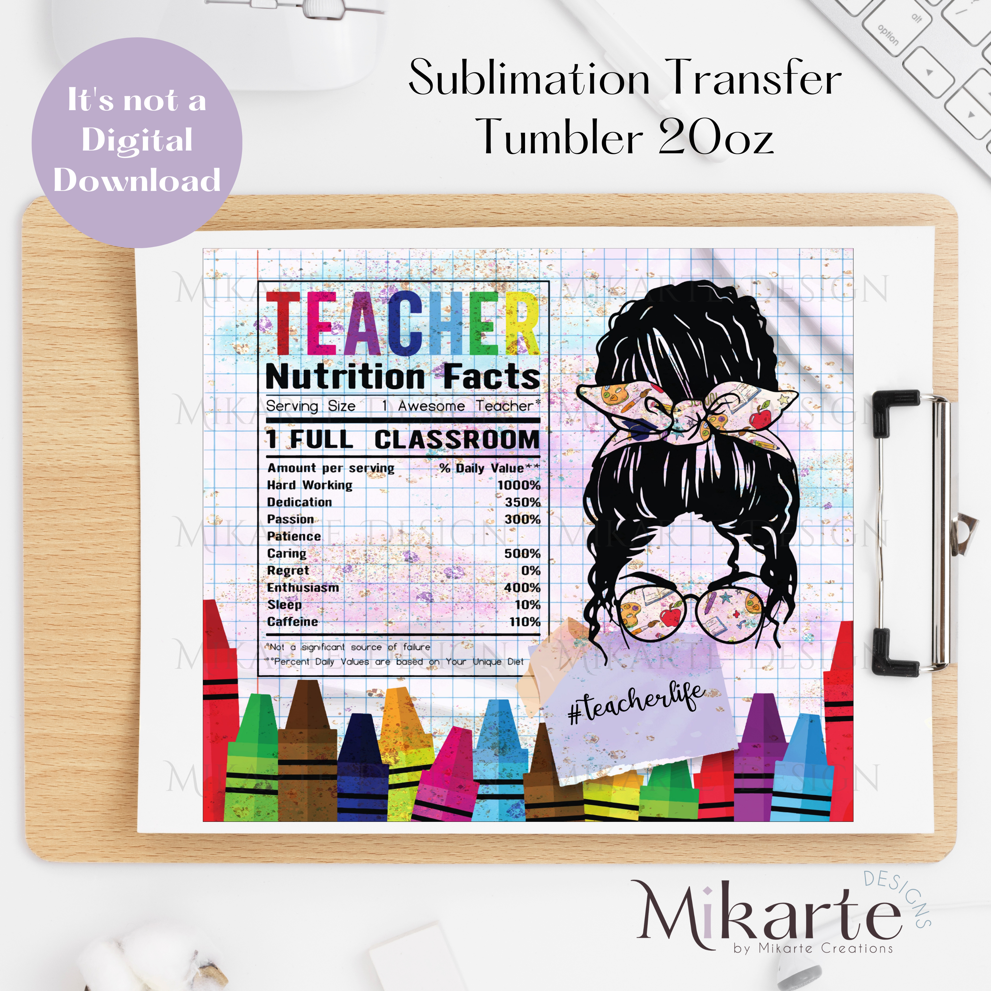 Teacher - Tumbler Sublimation Transfer