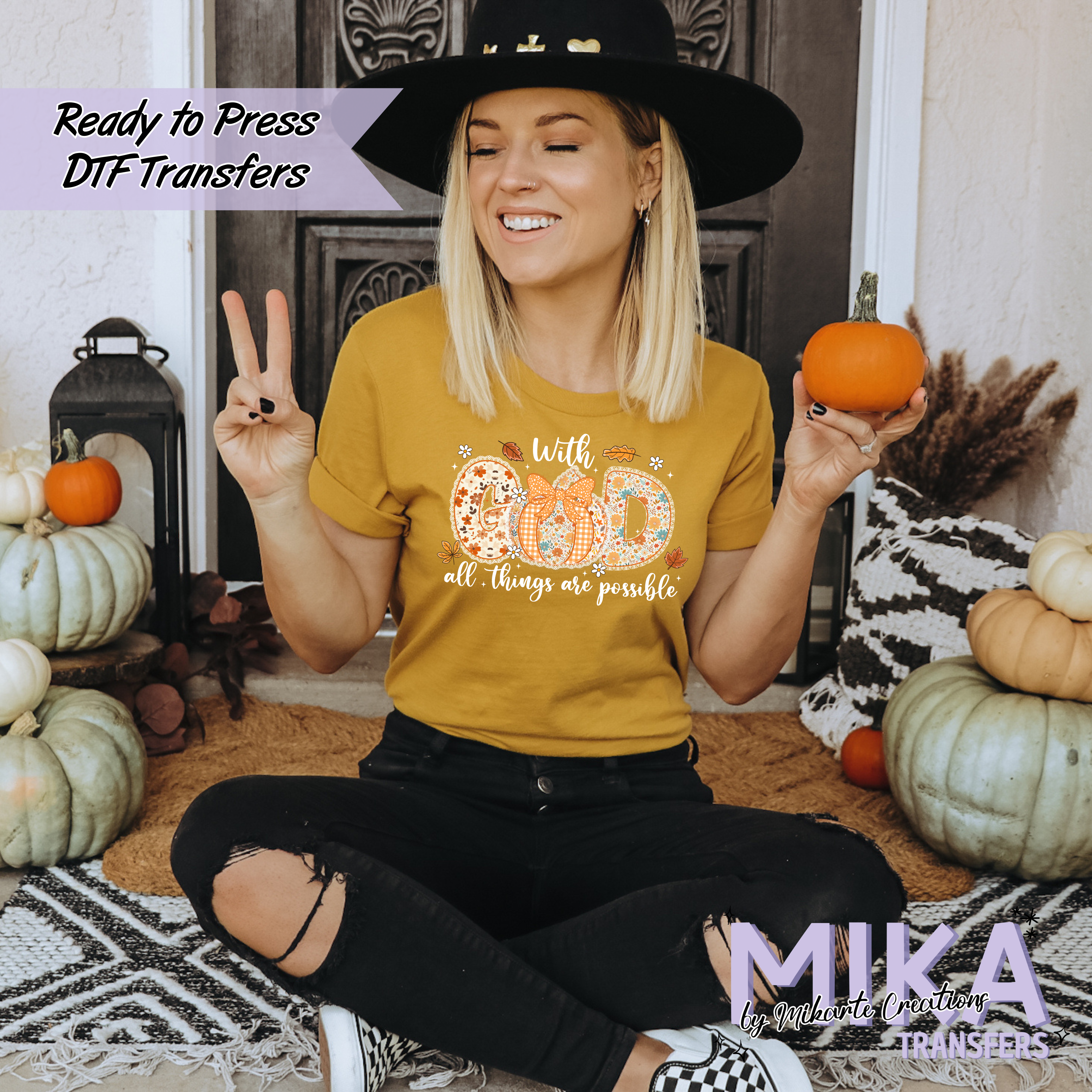 With GOD All Things Are Possible | DTF Transfer