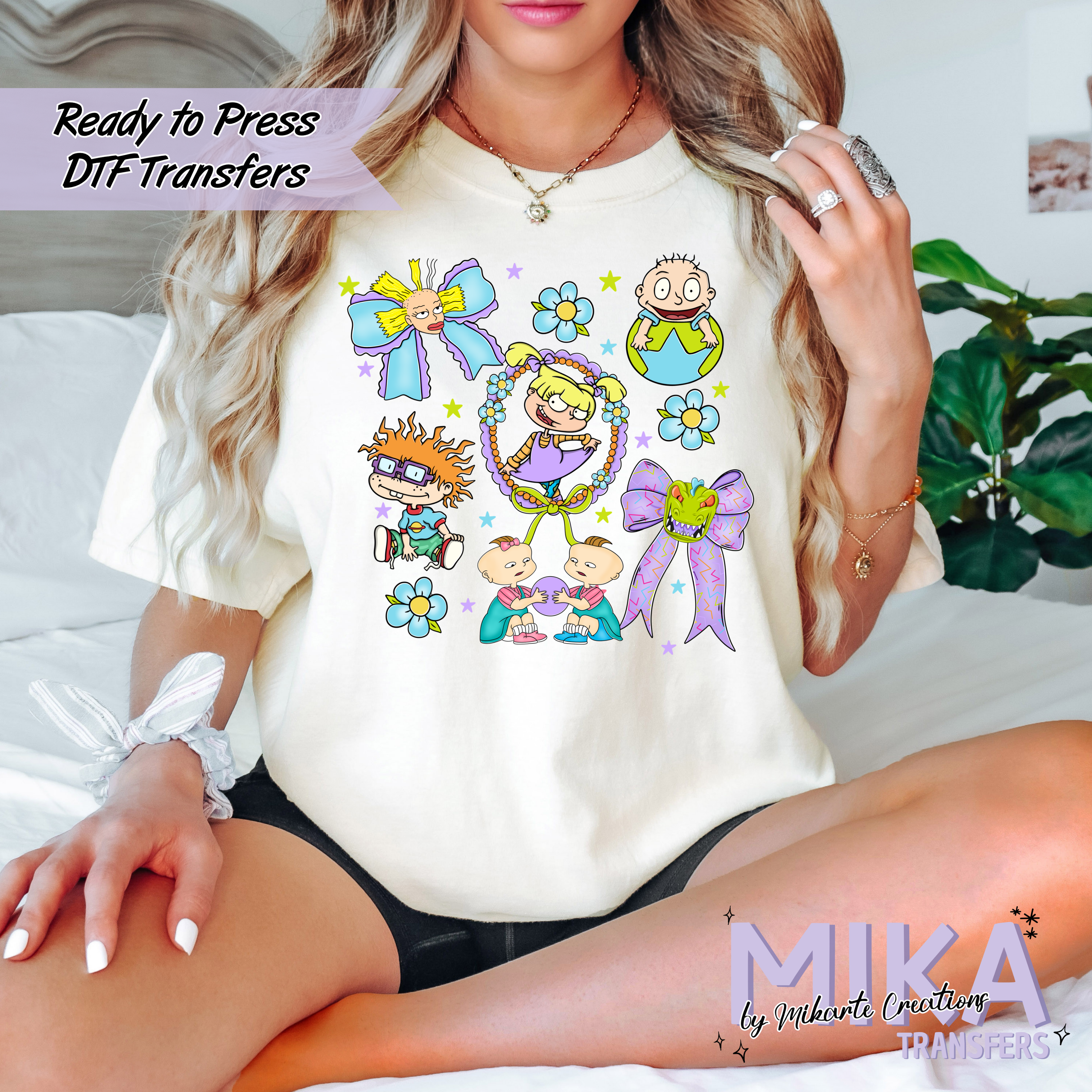 Rugrats Bow Collage | DTF transfers